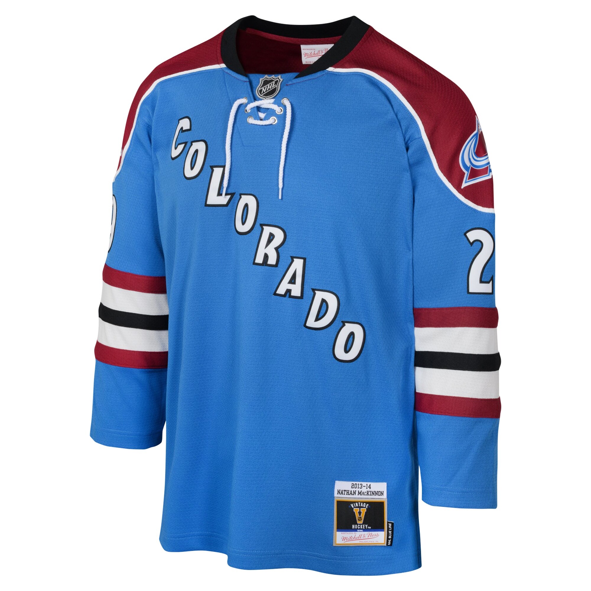 Nathan MacKinnon Colorado Avalanche Mitchell & Ness Youth 2013 Blue Line Player Jersey - White cheap jerseys for sale - CheapJerseys.Shop