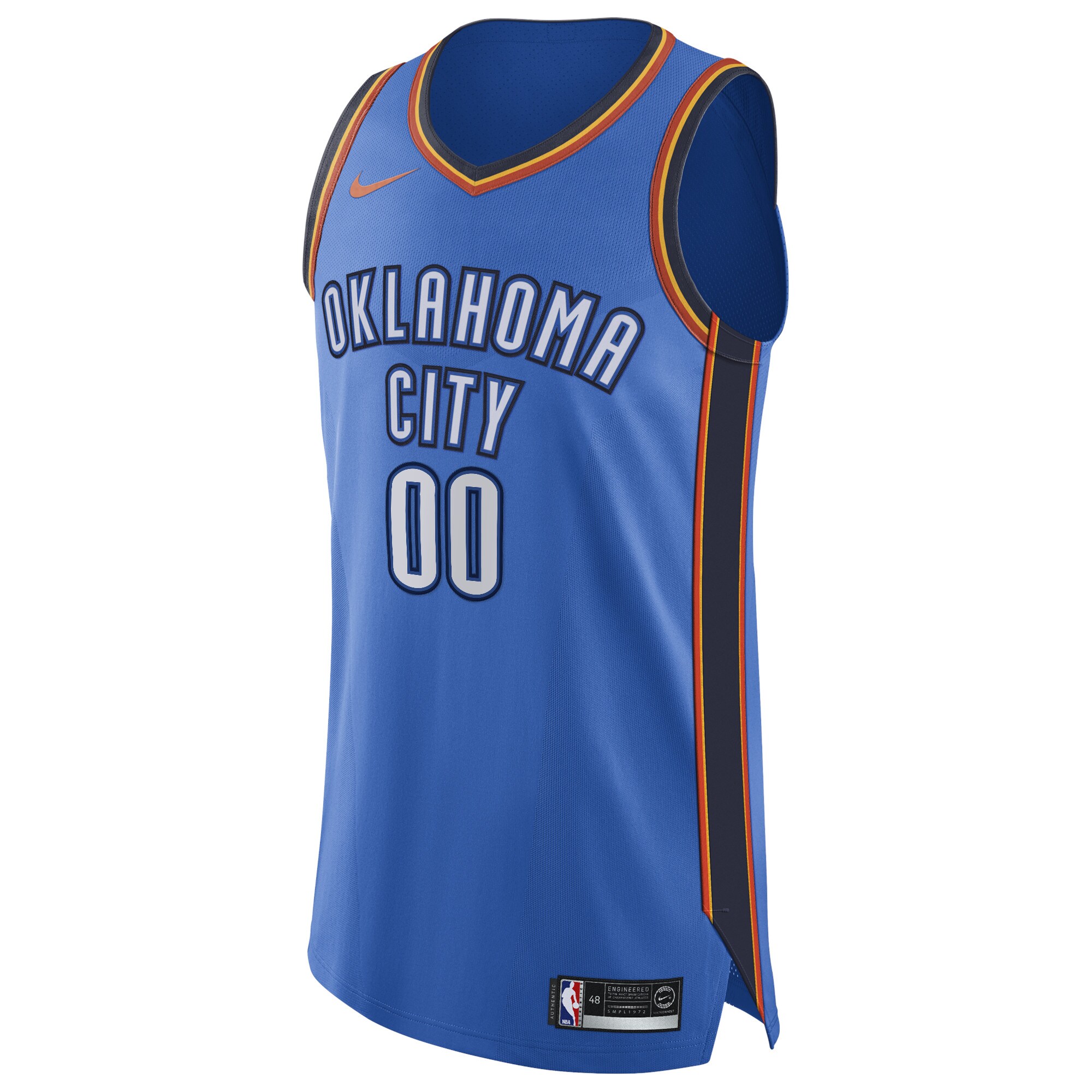 Oklahoma City Thunder Authentic Custom Jersey Blue - Icon Edition cheap jerseys for sale - CheapJerseys.Shop