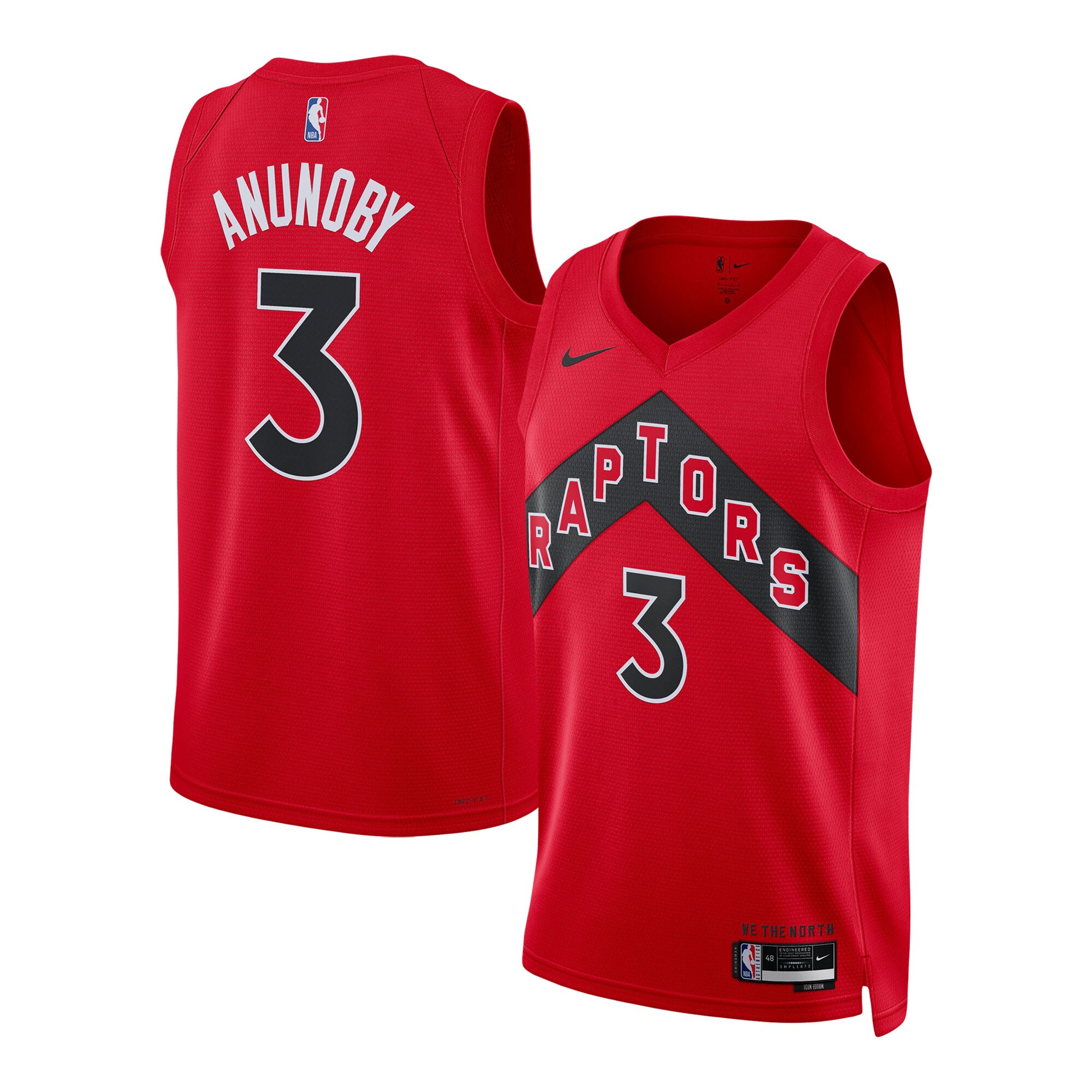 OG Anunoby Toronto Raptors Unisex Swingman Jersey - Icon Edition - Red cheap jerseys for sale - CheapJerseys.Shop