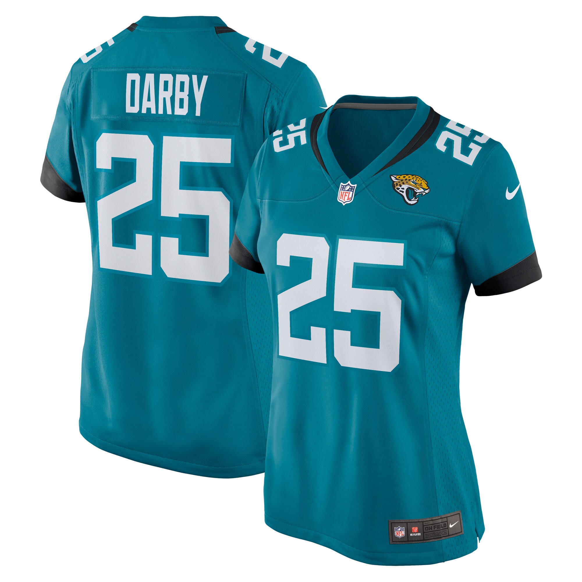 Ronald Darby Jacksonville Jaguars Women's Team Game Jersey - Teal cheap jerseys for sale - CheapJerseys.Shop