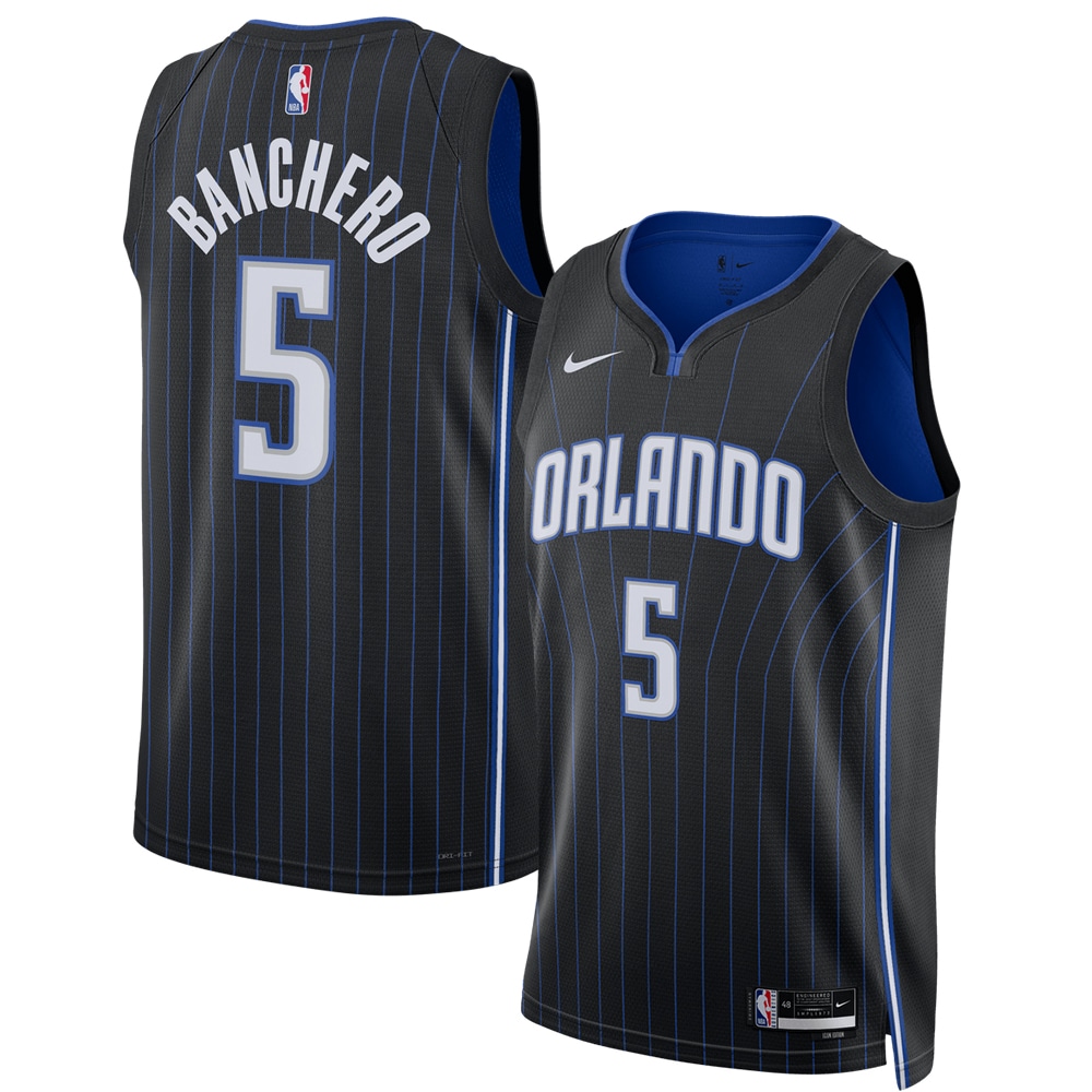 Paolo Banchero Orlando Magic Unisex 2022 Draft First Round Pick Swingman Jersey - Icon Edition - Black cheap jerseys for sale - CheapJerseys.Shop