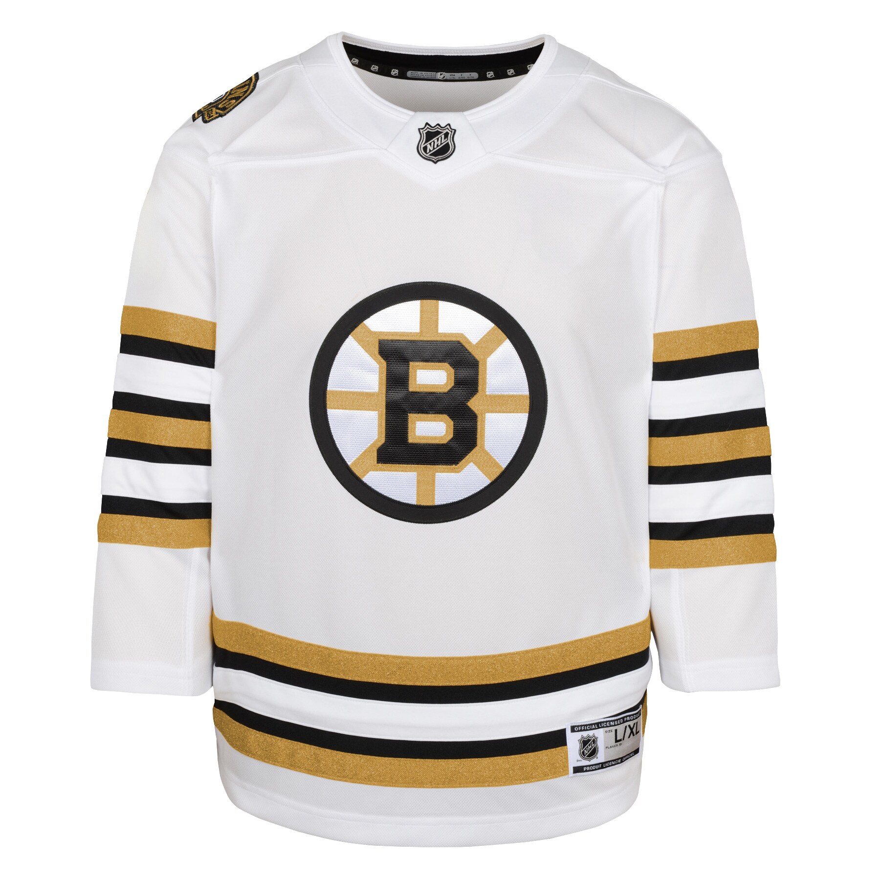 Boston Bruins Youth 100th Anniversary Premier Jersey - White cheap jerseys for sale - CheapJerseys.Shop