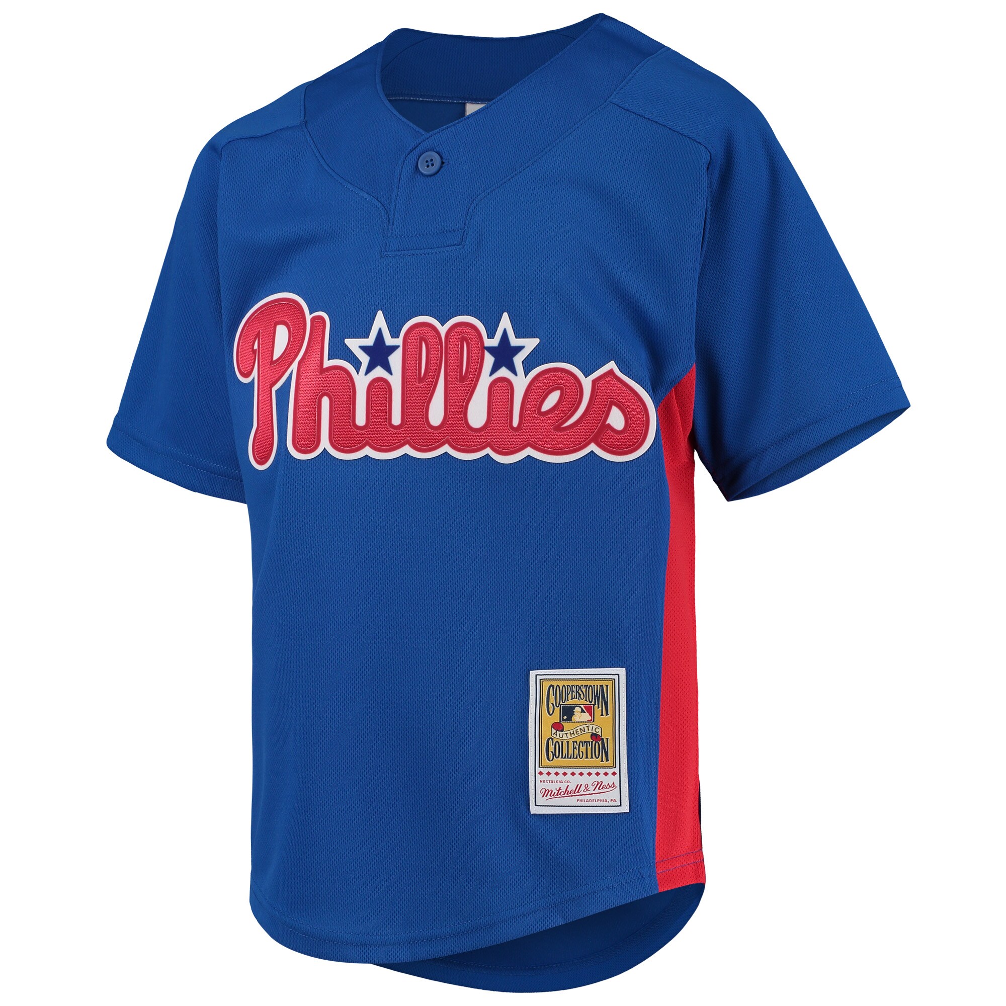 Roy Halladay Philadelphia Phillies Mitchell & Ness Youth Cooperstown Collection Mesh Batting Practice Jersey - Royal cheap jerseys for sale - CheapJerseys.Shop