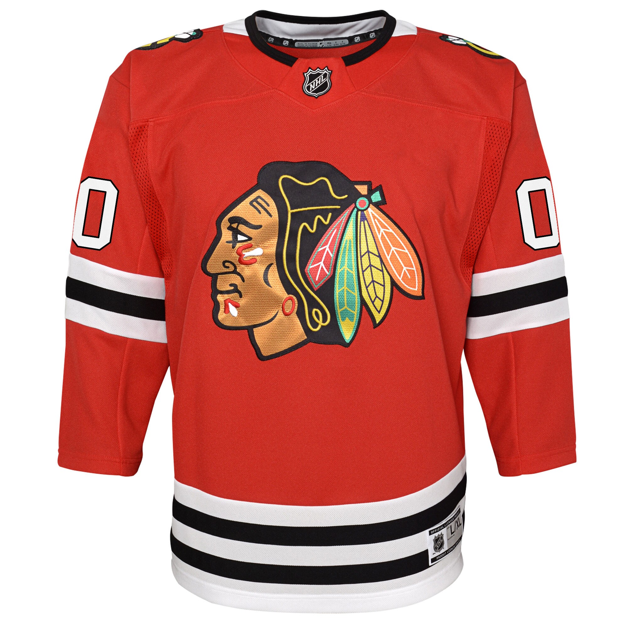 Chicago Blackhawks Youth Premier Custom Jersey - Red cheap jerseys for sale - CheapJerseys.Shop