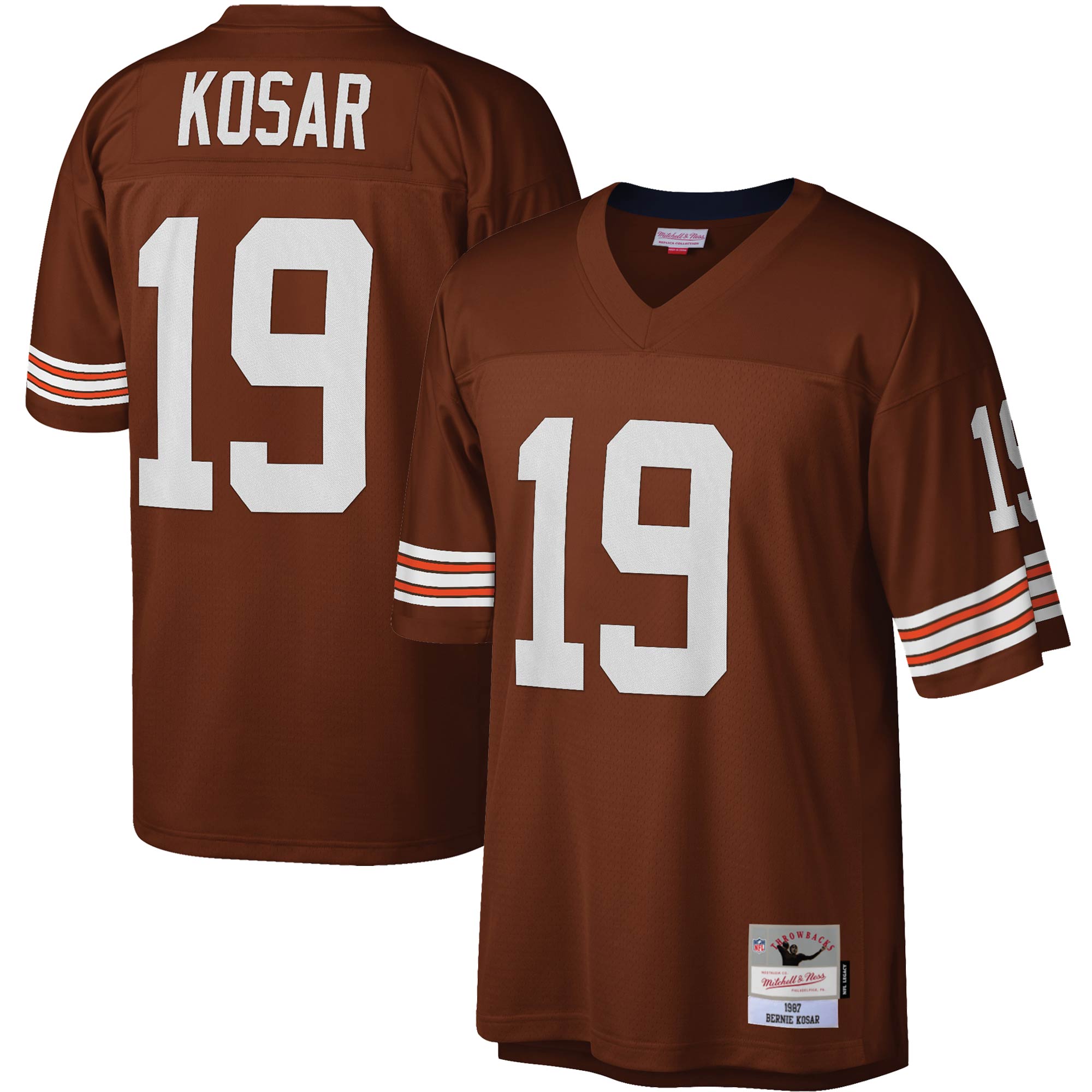 Bernie Kosar Cleveland Browns Mitchell & Ness Legacy Replica Jersey - Brown cheap jerseys for sale - CheapJerseys.Shop