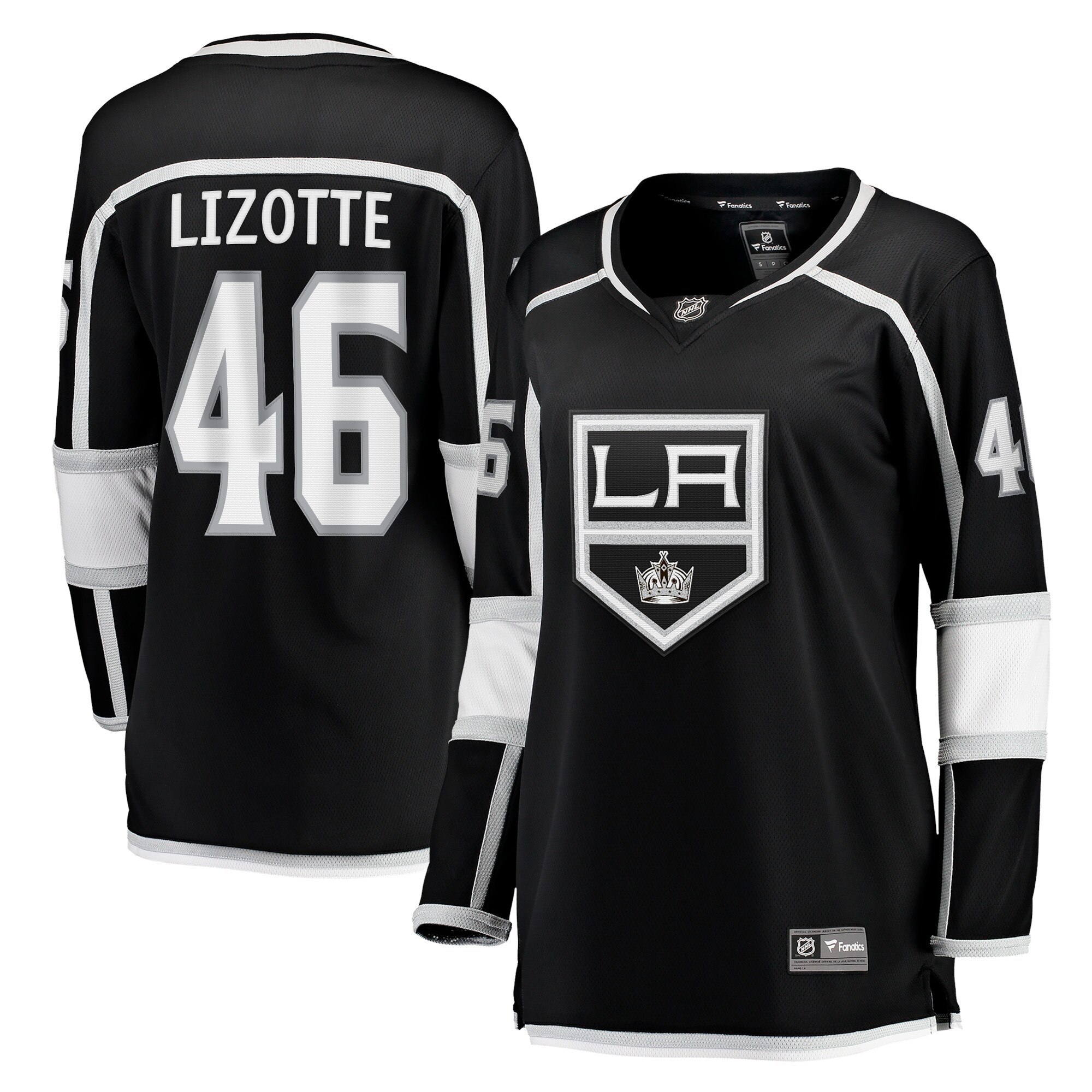 Blake Lizotte Los Angeles Kings Fanatics Women's Home Breakaway Player Jersey - Black cheap jerseys for sale - CheapJerseys.Shop