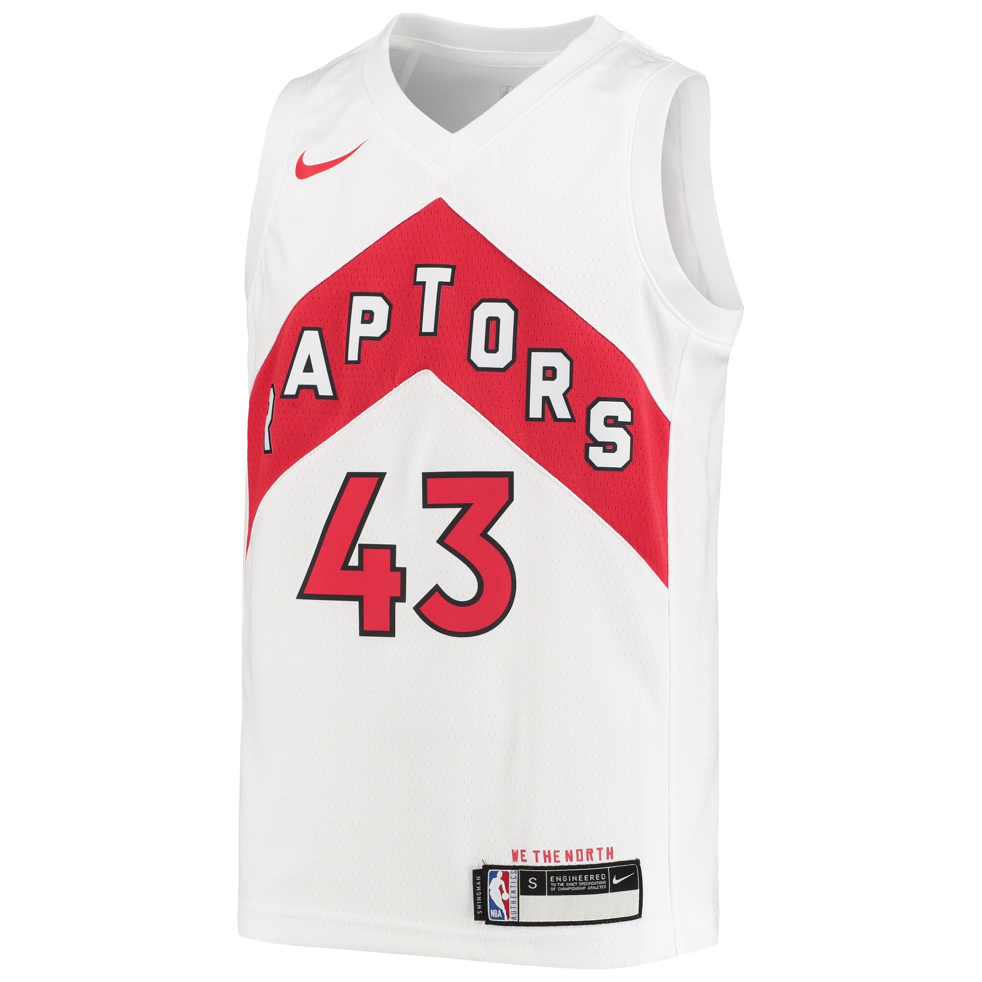 Pascal Siakam Toronto Raptors Youth Swingman Jersey - Association Edition - White cheap jerseys for sale - CheapJerseys.Shop