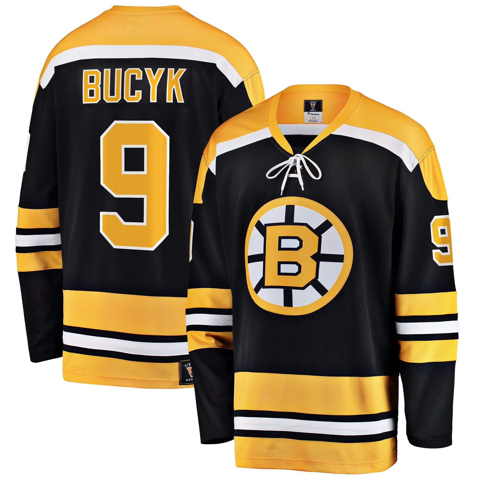 John Bucyk Boston Bruins Fanatics Premier Breakaway Retired Player Jersey - Black cheap jerseys for sale - CheapJerseys.Shop