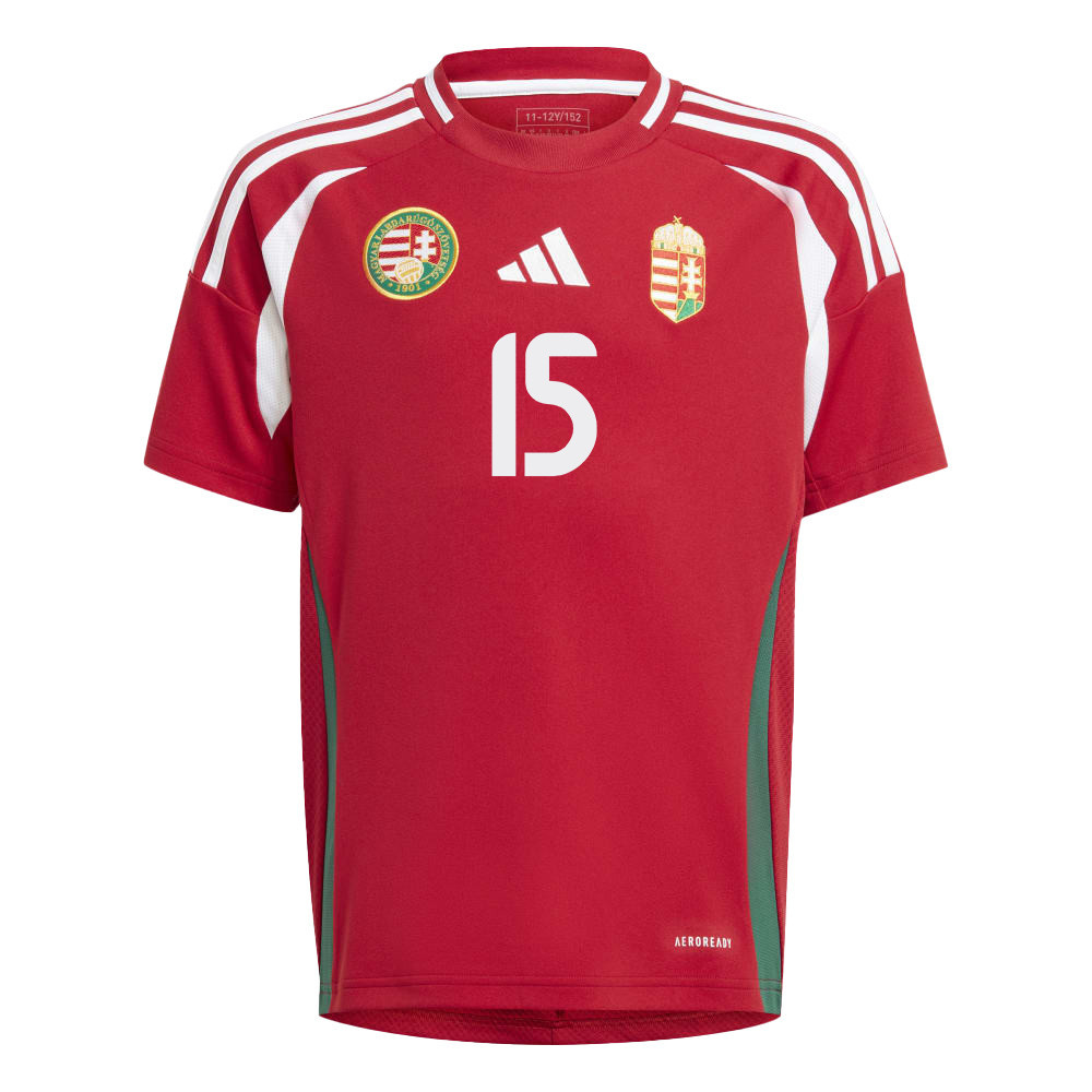 László Kleinheisler 15 Hungary National Team 2024/25 Home YOUTH Jersey - Red cheap jerseys for sale - CheapJerseys.Shop