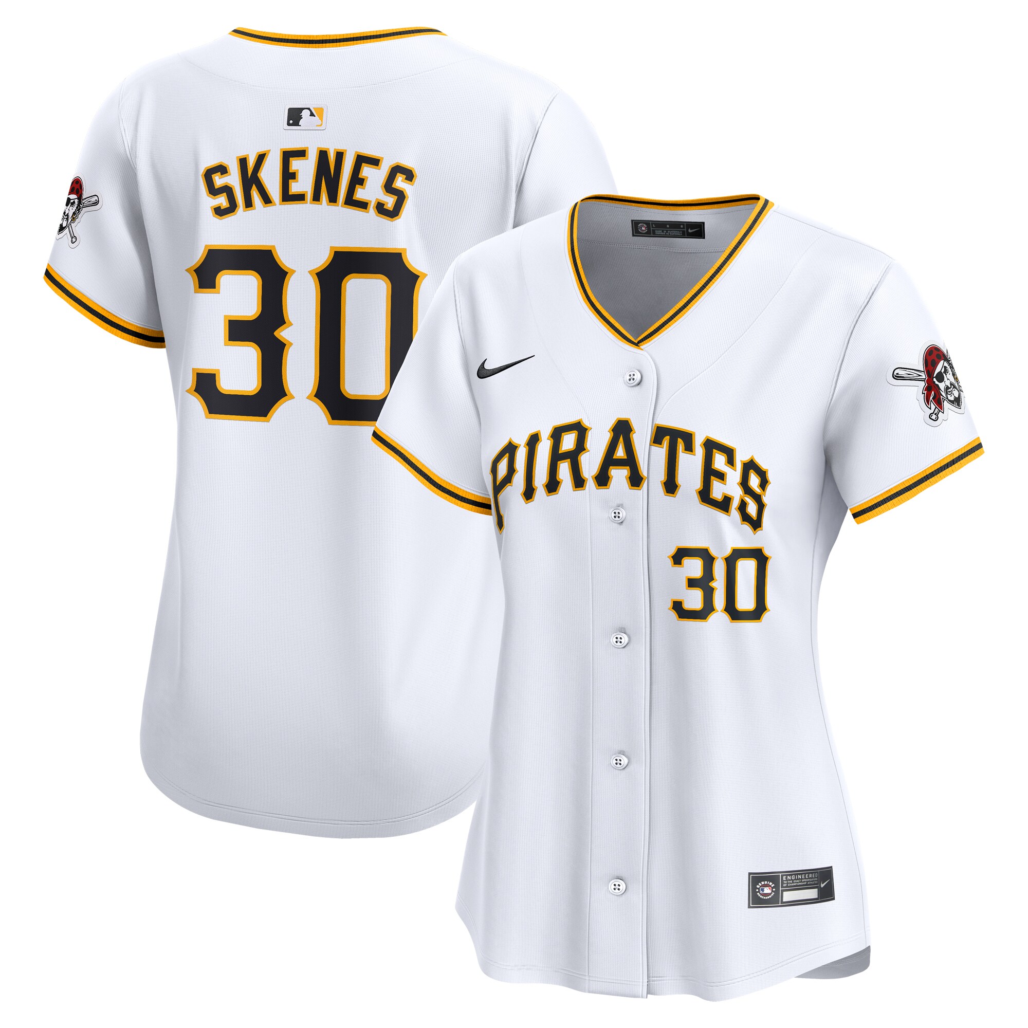 Paul Skenes Pittsburgh Pirates Women's Home Limited Player Jersey - White cheap jerseys for sale - CheapJerseys.Shop