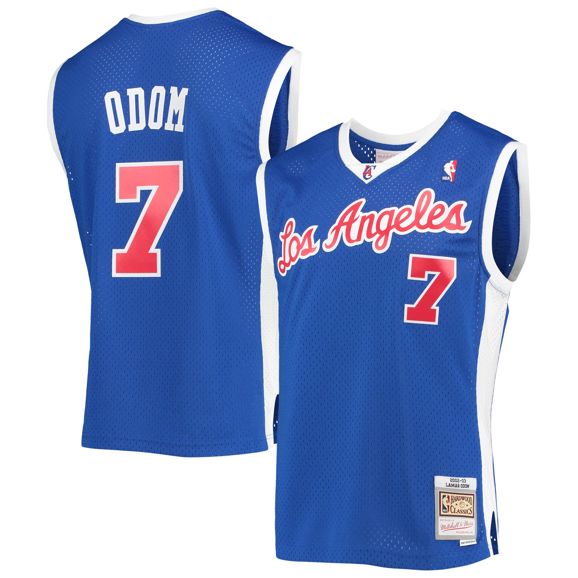 Lamar Odom LA Clippers Mitchell & Ness 2001\/02 Hardwood Classics Swingman Jersey - Royal cheap jerseys for sale - CheapJerseys.Shop