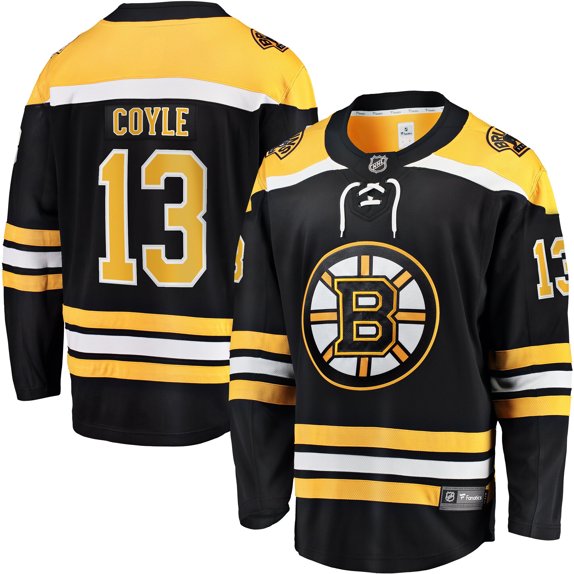 Charlie Coyle Boston Bruins Fanatics Home Breakaway Player Jersey - Black cheap jerseys for sale - CheapJerseys.Shop