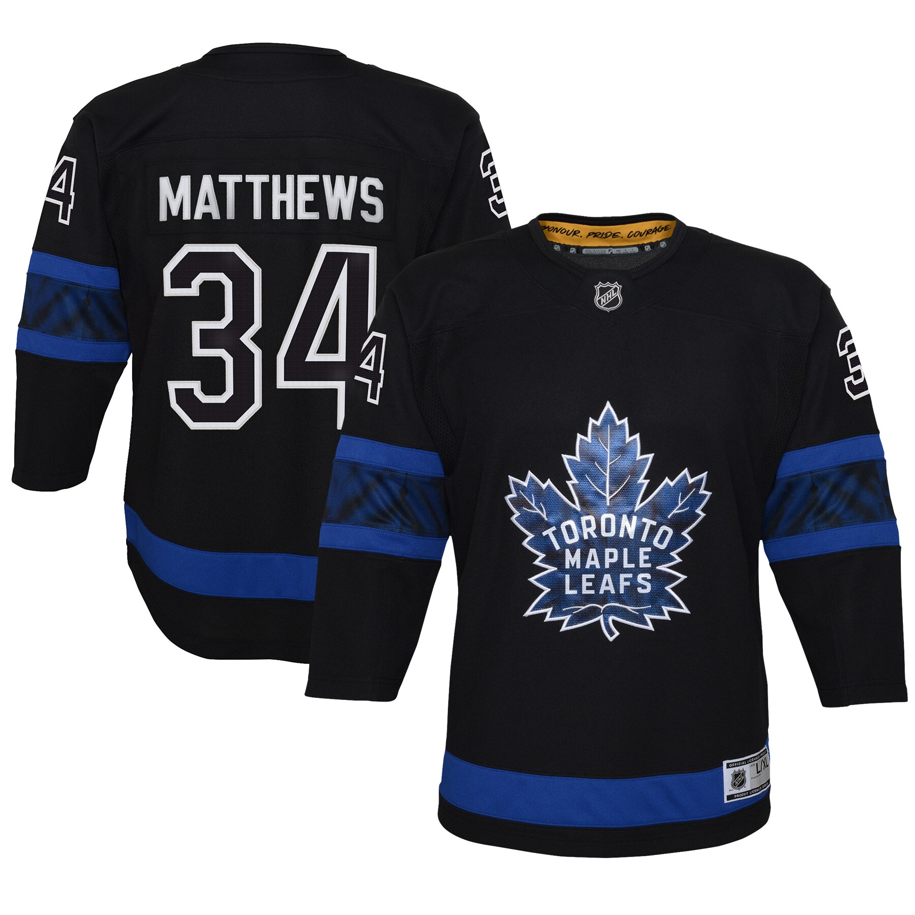 Auston Matthews Toronto Maple Leafs Youth Alternate Premier Player Jersey - Black cheap jerseys for sale - CheapJerseys.Shop