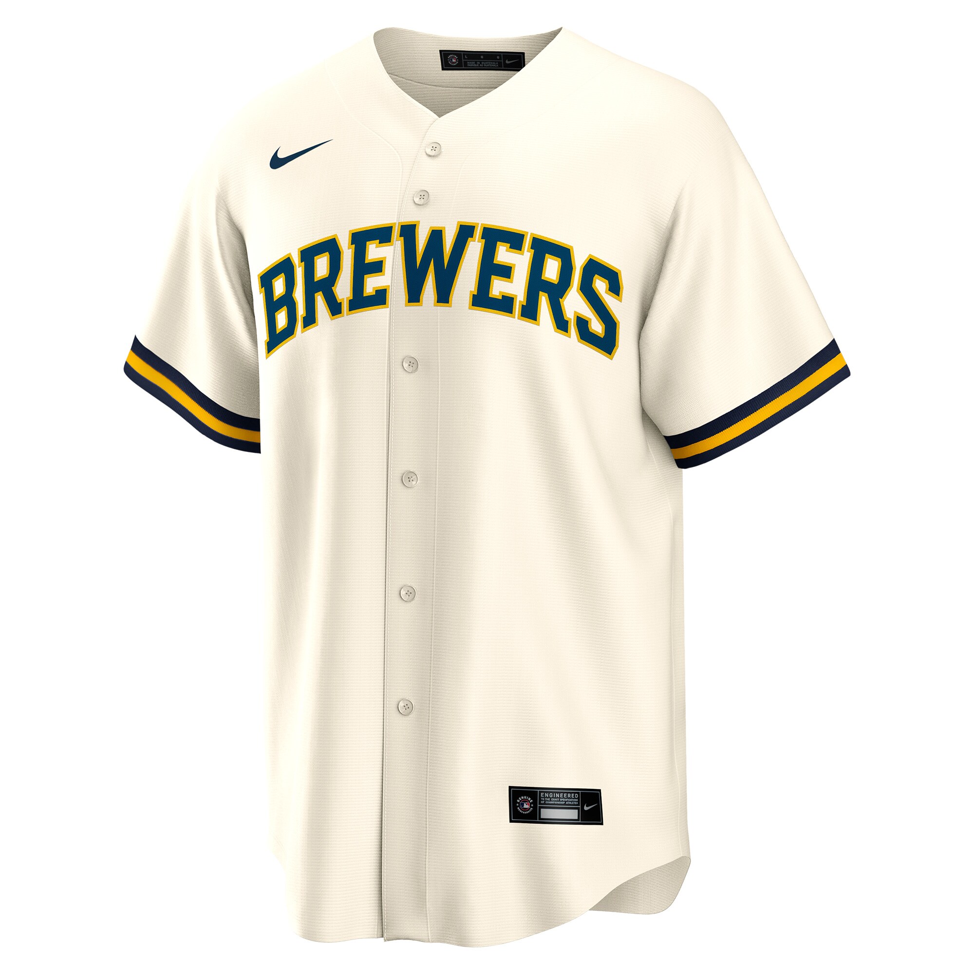 Joey Wiemer Milwaukee Brewers Home Replica Player Jersey - Cream cheap jerseys for sale - CheapJerseys.Shop