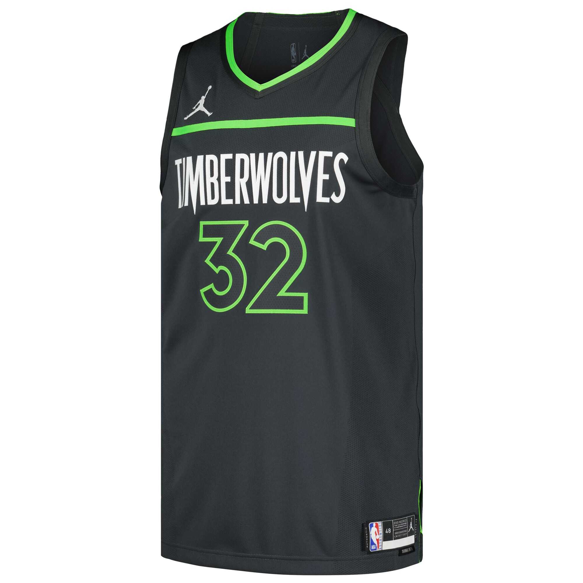 Karl-Anthony Towns Minnesota Timberwolves Jordan Brand Authentic Player Jersey - Statement Edition - Anthracite cheap jerseys for sale - CheapJerseys.Shop