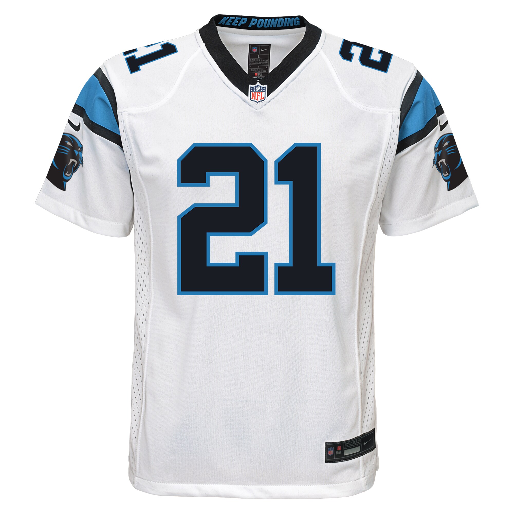 Jeremy Chinn Carolina Panthers Youth Game Jersey - White cheap jerseys for sale - CheapJerseys.Shop