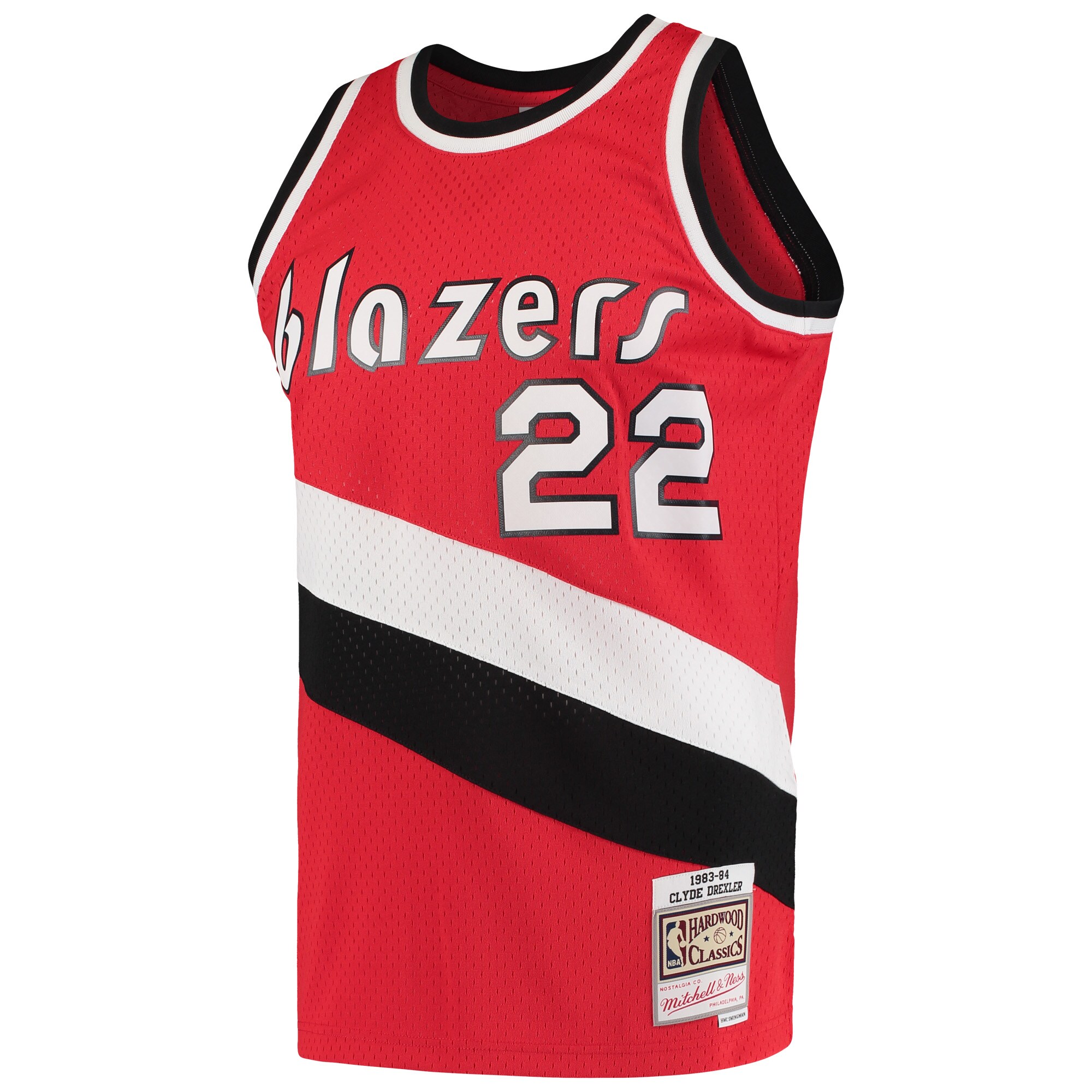 Clyde Drexler Portland Trail Blazers Mitchell & Ness 1983\/84 Hardwood Classics Swingman Jersey - Red cheap jerseys for sale - CheapJerseys.Shop