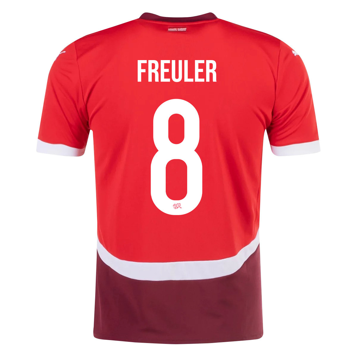 Remo Freuler 8 Switzerland National Team 2024/25 Home Men Jersey - Red cheap jerseys for sale - CheapJerseys.Shop