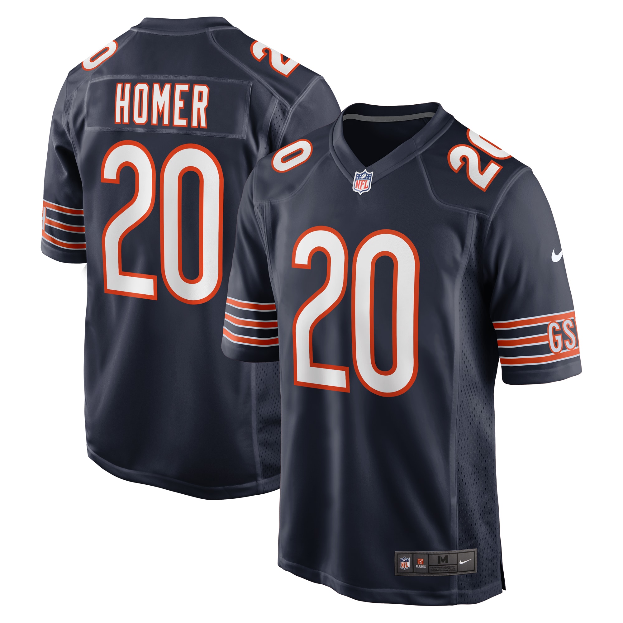 Travis Homer Chicago Bears Game Player Jersey - Navy cheap jerseys for sale - CheapJerseys.Shop