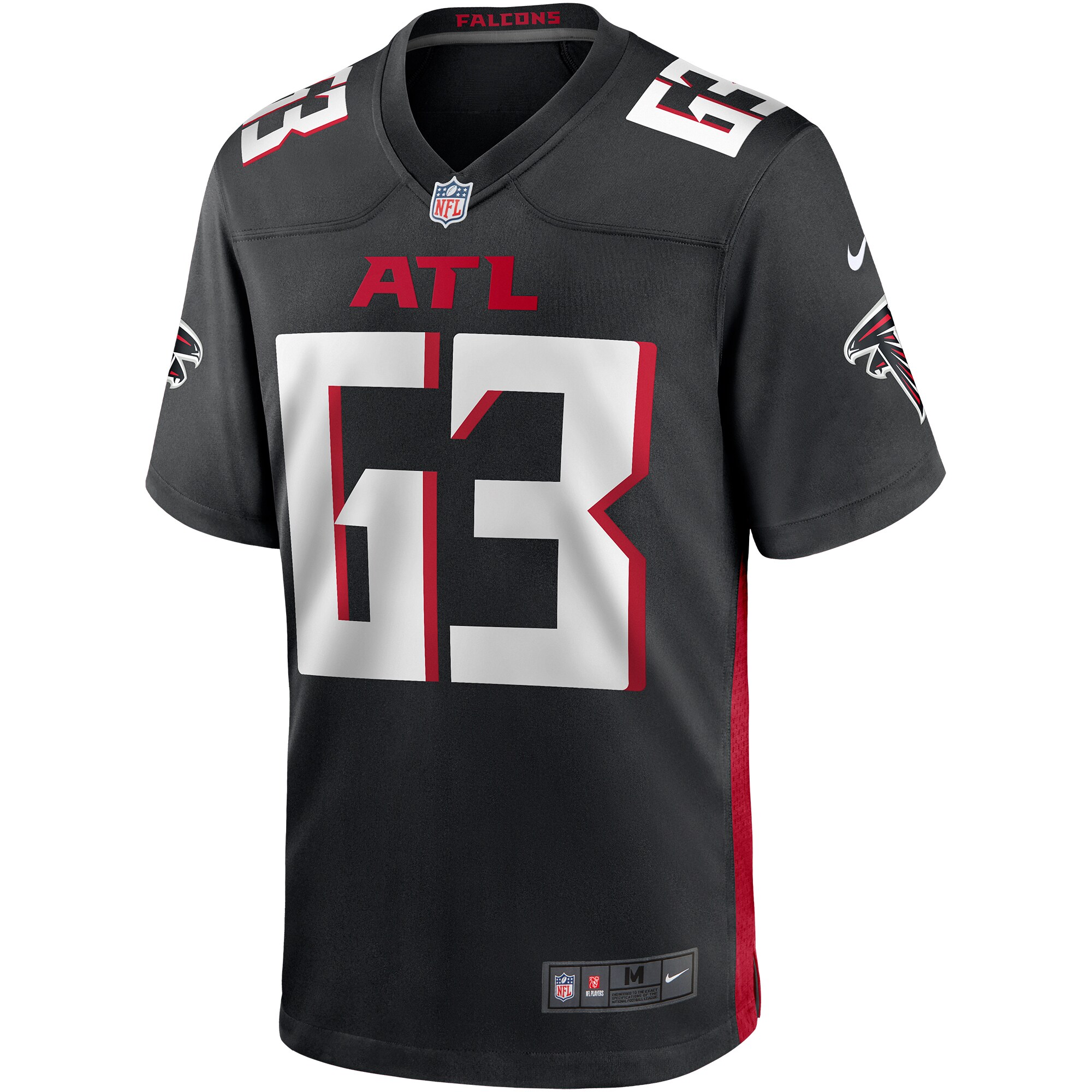 Chris Lindstrom Atlanta Falcons Game Jersey - Black cheap jerseys for sale - CheapJerseys.Shop