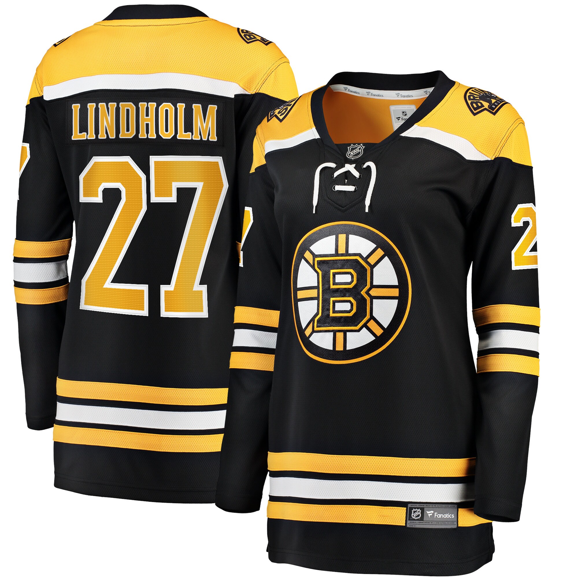 Hampus Lindholm Boston Bruins Women's Fanatics Home Breakaway Player Jersey - Black cheap jerseys for sale - CheapJerseys.Shop