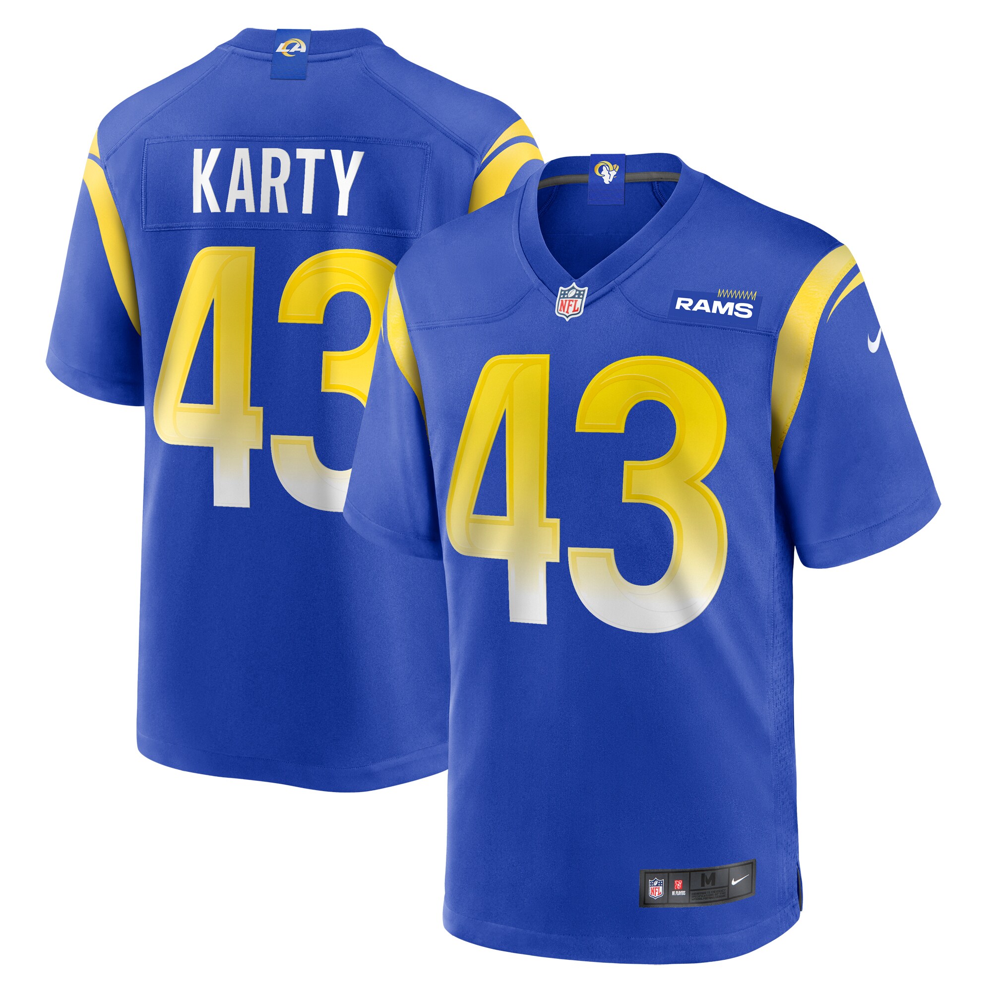 Joshua Karty Los Angeles Rams Team Game Jersey - Royal cheap jerseys for sale - CheapJerseys.Shop