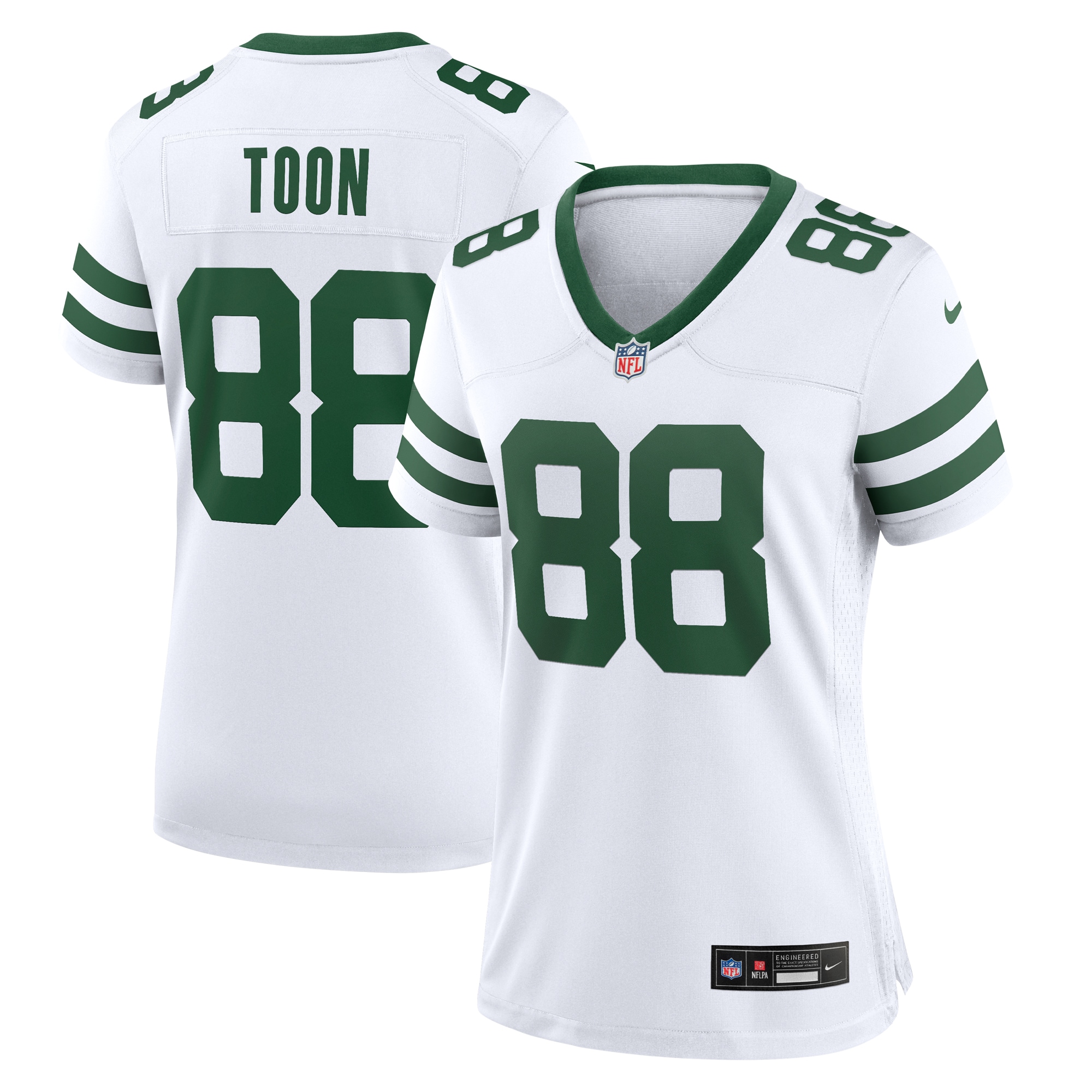 Al Toon New York Jets Women's Legacy Retired Player Game Jersey - White cheap jerseys for sale - CheapJerseys.Shop