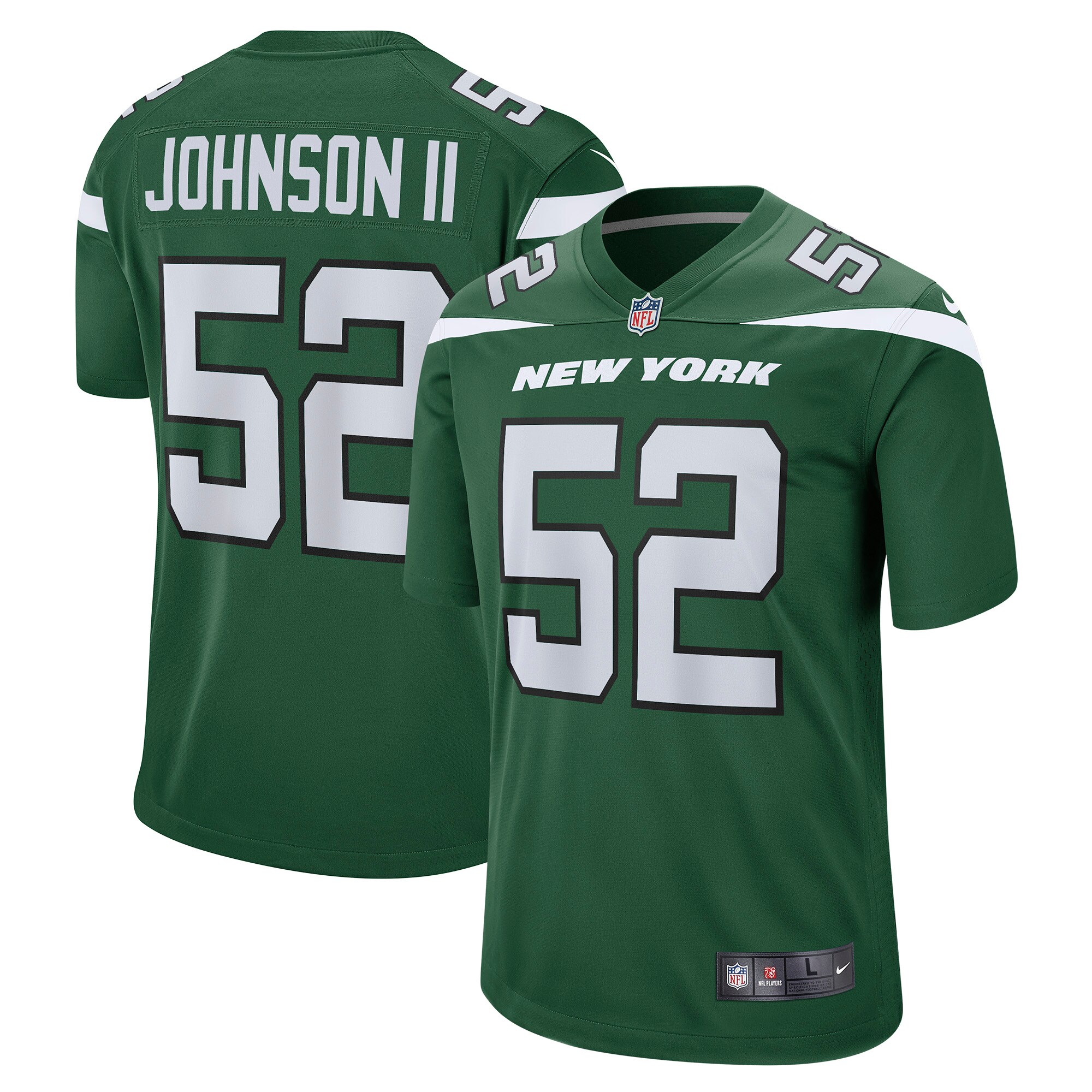 Jermaine Johnson II New York Jets Player Game Jersey - Green cheap jerseys for sale - CheapJerseys.Shop