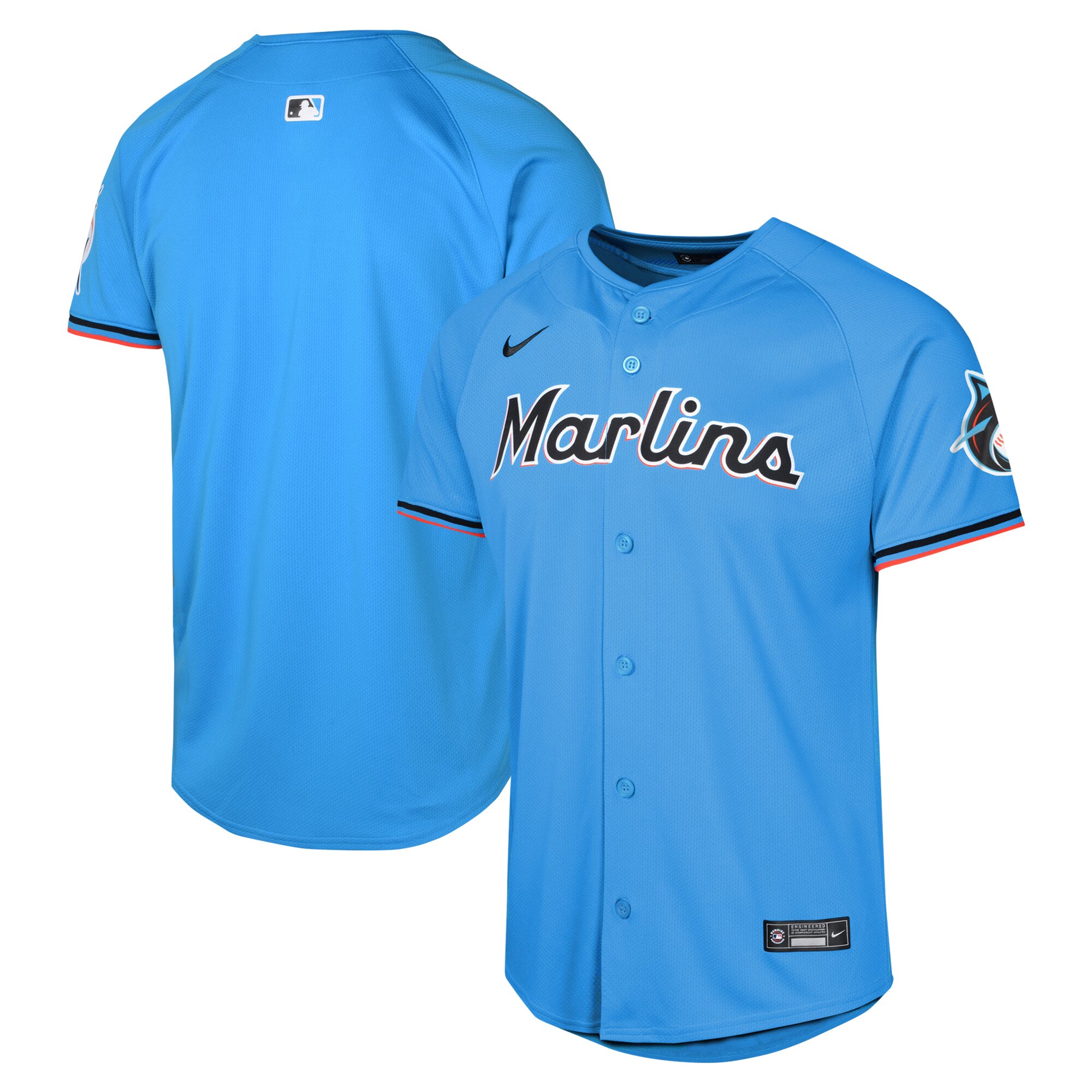 Miami Marlins Youth Alternate Limited Jersey - Blue cheap jerseys for sale - CheapJerseys.Shop