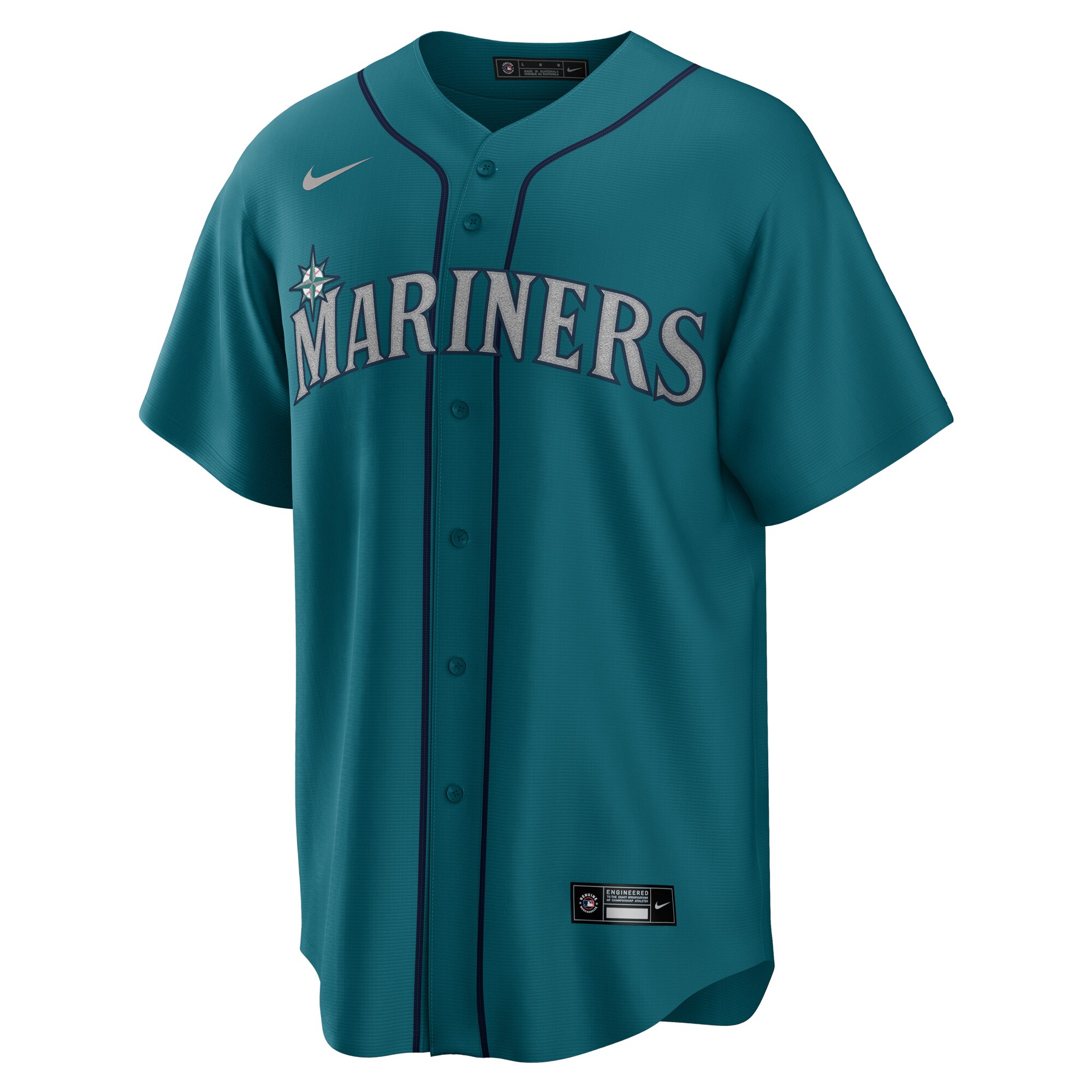 Julio Rodriguez Seattle Mariners Official Replica Player Jersey - Aqua cheap jerseys for sale - CheapJerseys.Shop