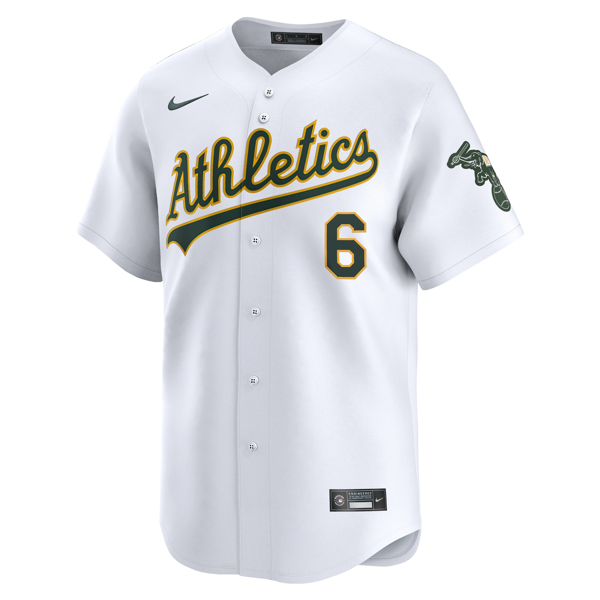 Jordan Diaz Oakland Athletics Home Limited Player Jersey - White cheap jerseys for sale - CheapJerseys.Shop