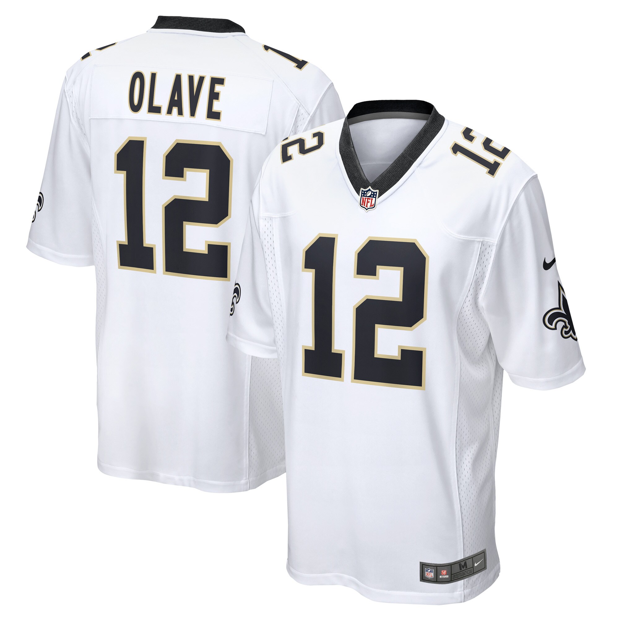 Chris Olave New Orleans Saints Game Player Jersey - White cheap jerseys for sale - CheapJerseys.Shop