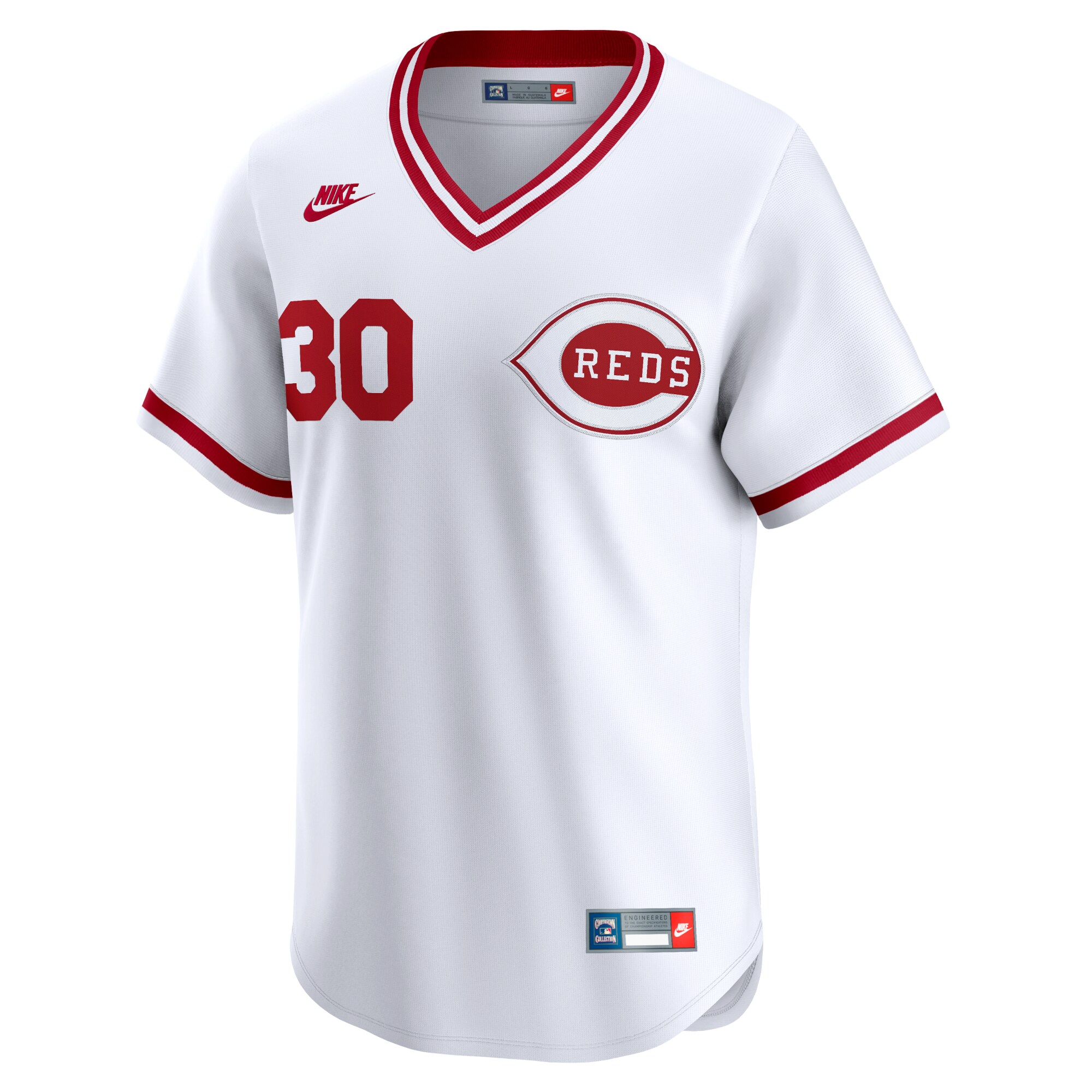 Ken Griffey Cincinnati Reds Throwback Cooperstown Limited Jersey - White cheap jerseys for sale - CheapJerseys.Shop