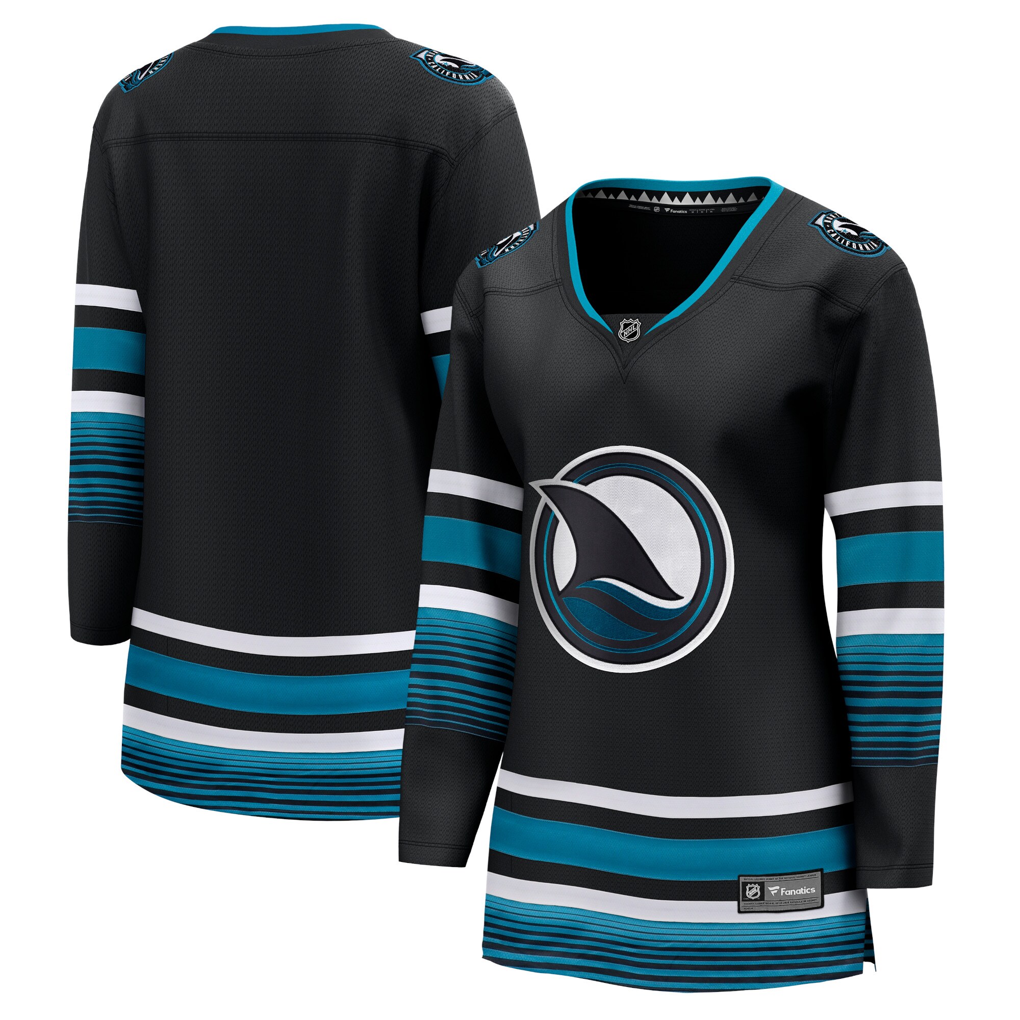 San Jose Sharks Fanatics Women's Alternate Premier Breakaway Jersey - Black cheap jerseys for sale - CheapJerseys.Shop