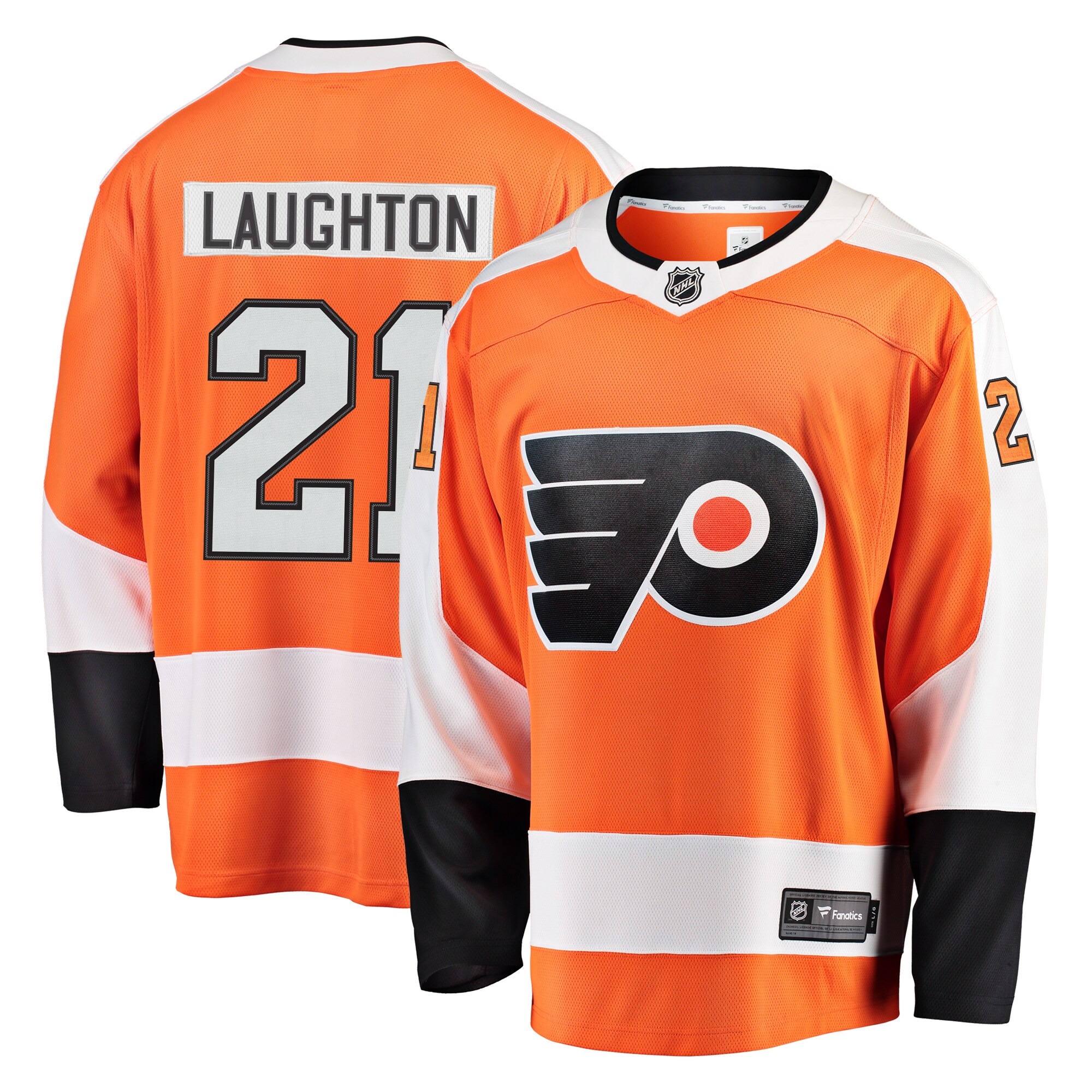 Scott Laughton Philadelphia Flyers Fanatics Breakaway Jersey - Orange cheap jerseys for sale - CheapJerseys.Shop