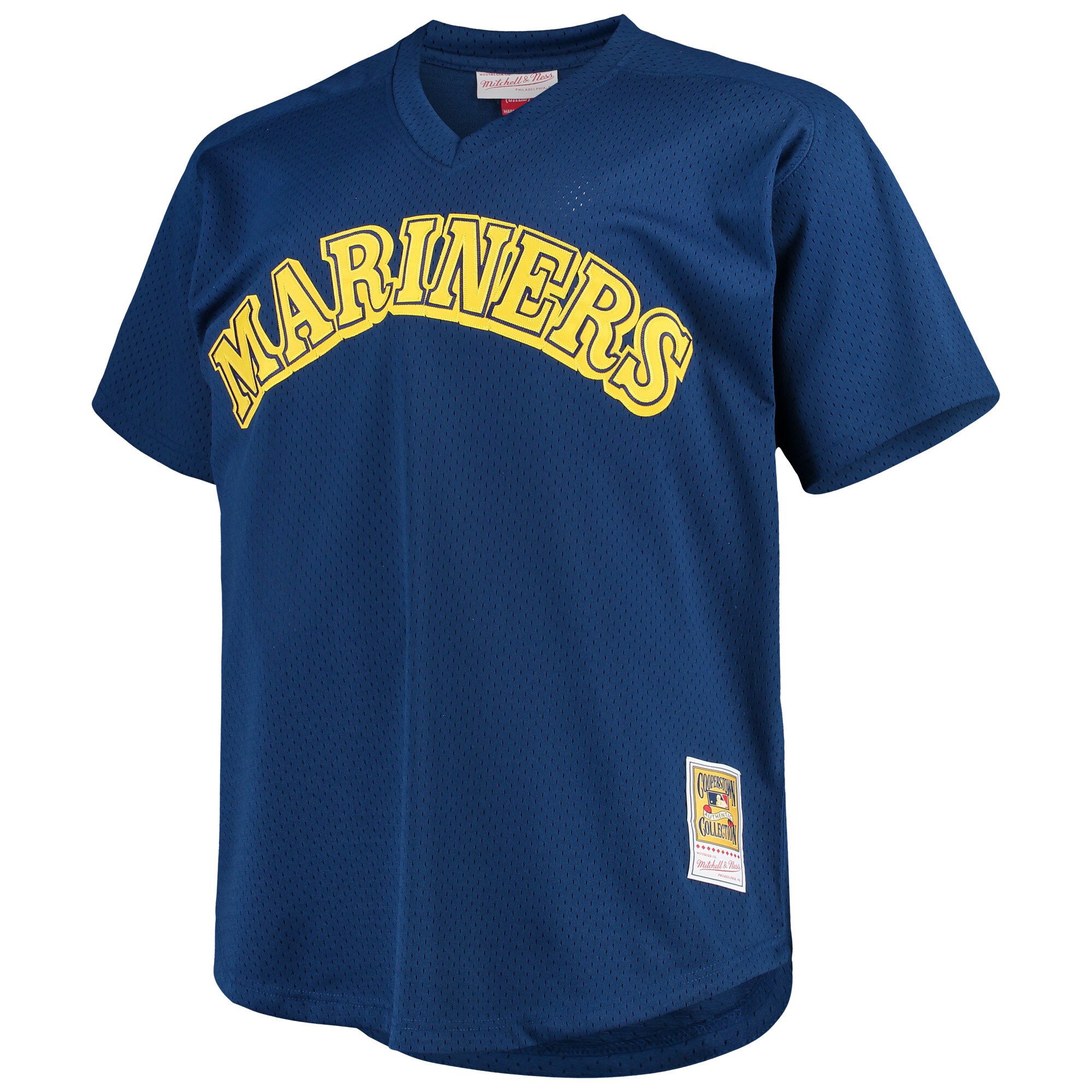 Ken Griffey Jr. Seattle Mariners Mitchell & Ness Big & Tall Cooperstown Collection Mesh Batting Practice Jersey - Royal cheap jerseys for sale - CheapJerseys.Shop