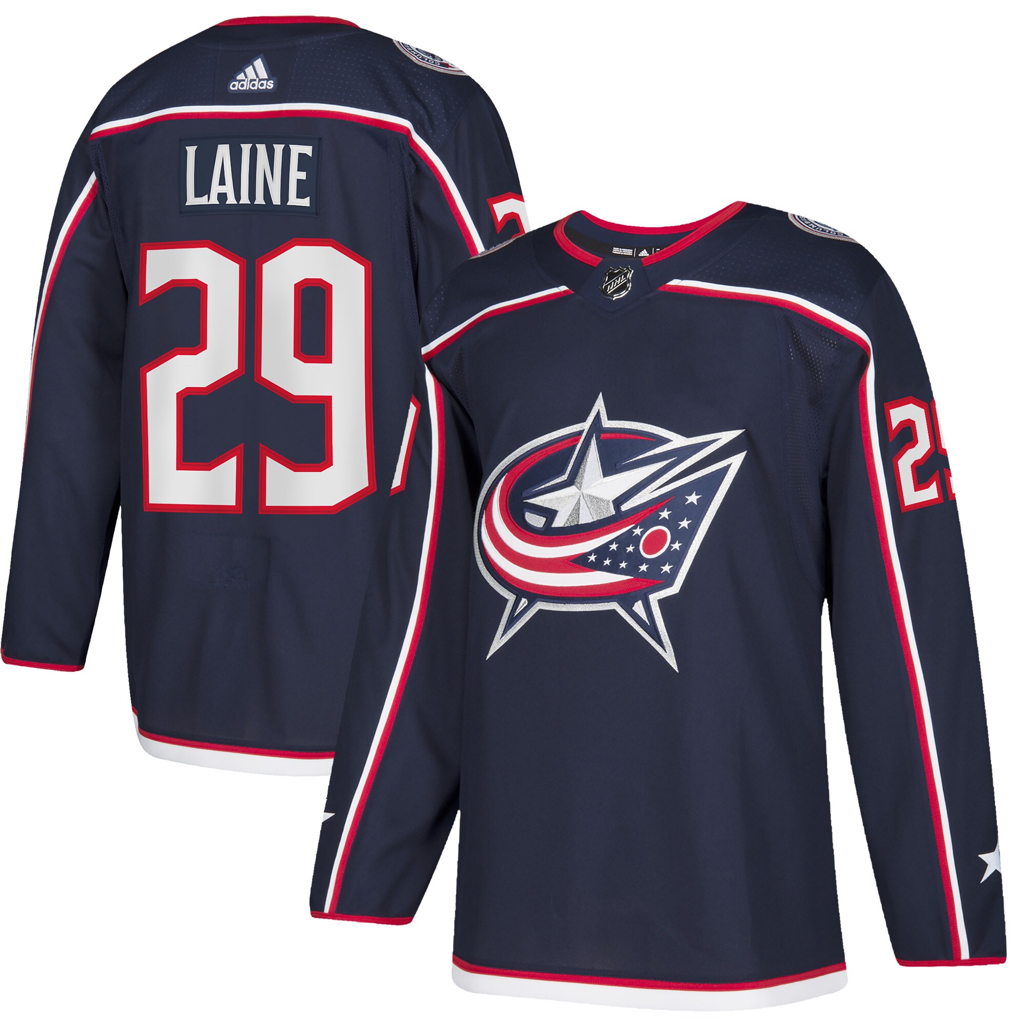 Patrik Laine Columbus Blue Jackets Home Authentic Player Jersey - Navy cheap jerseys for sale - CheapJerseys.Shop