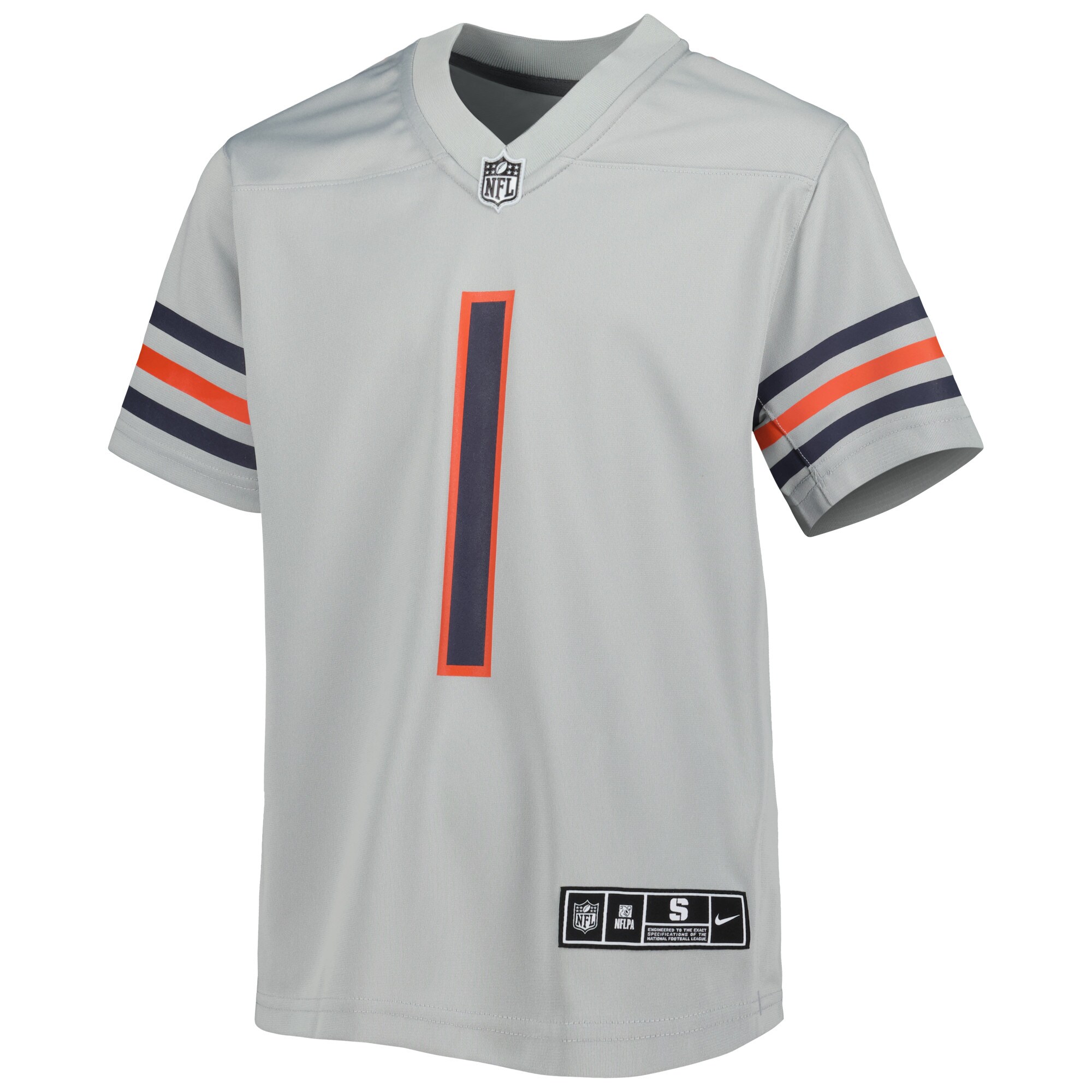 Justin Fields Chicago Bears Youth Inverted Game Jersey - Gray cheap jerseys for sale - CheapJerseys.Shop