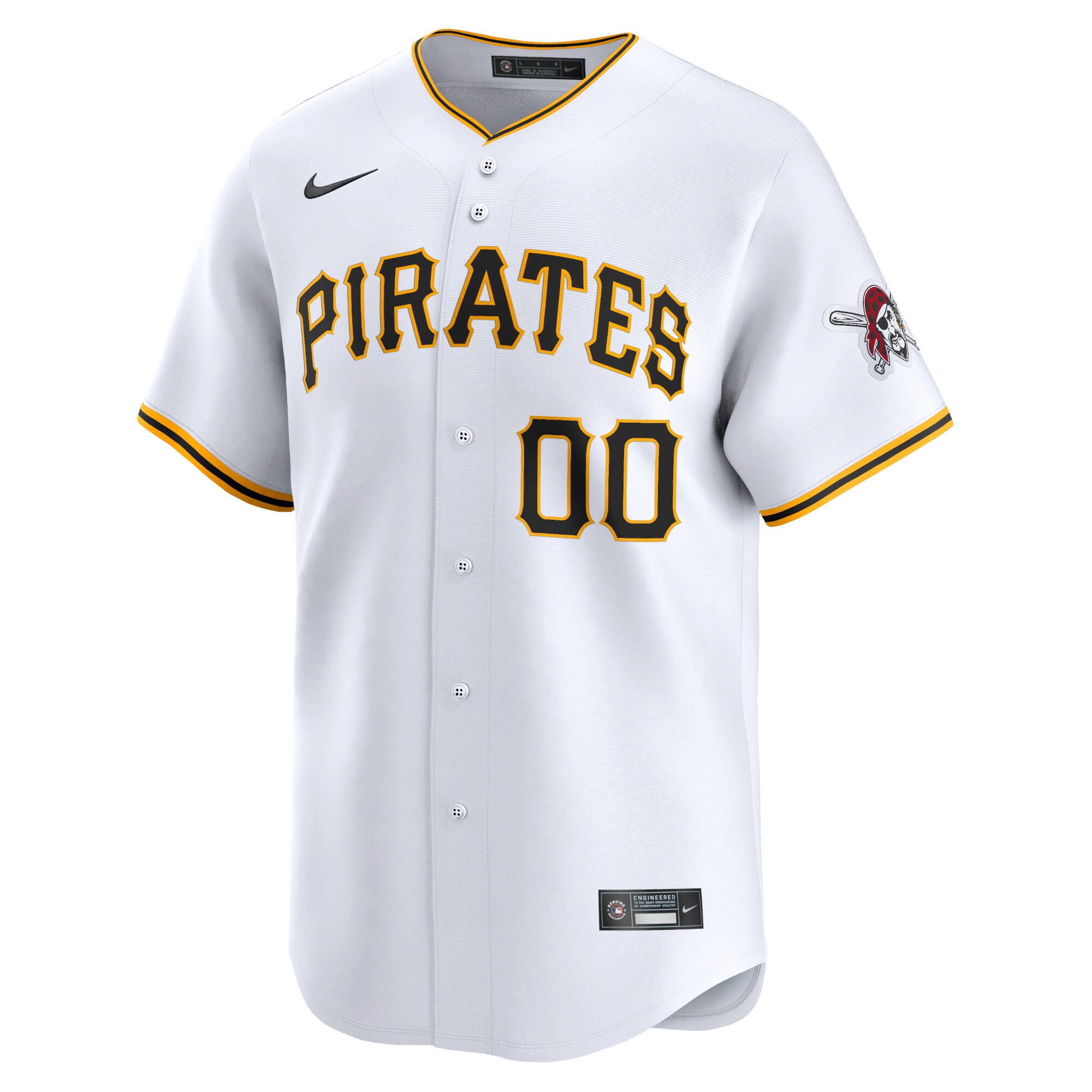 Pittsburgh Pirates Home Limited Custom Jersey - White cheap jerseys for sale - CheapJerseys.Shop