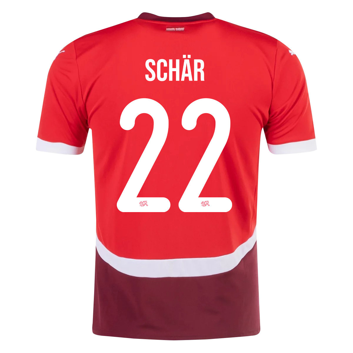 Fabian Schär 22 Switzerland National Team 2024/25 Home Men Jersey - Red cheap jerseys for sale - CheapJerseys.Shop
