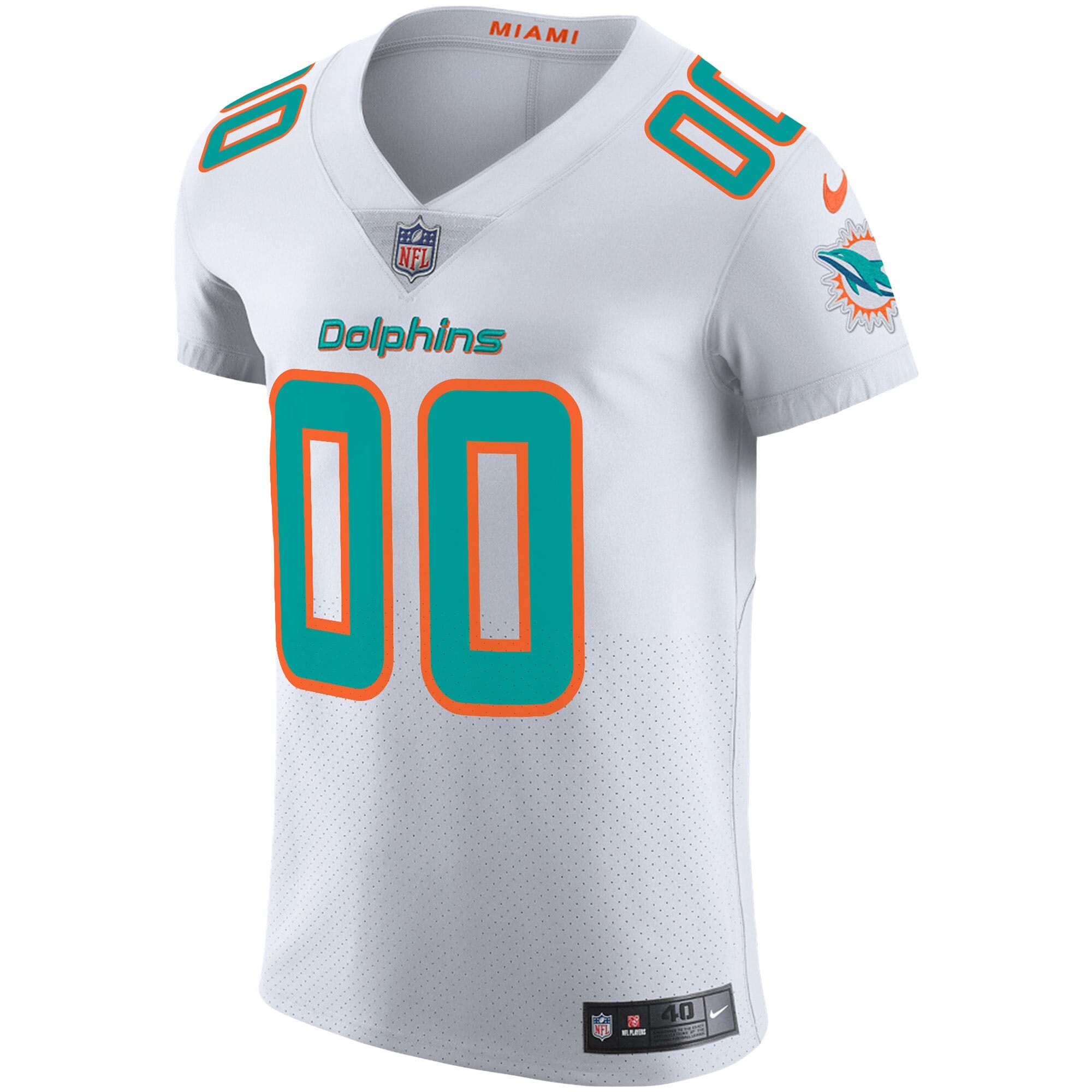 Miami Dolphins Vapor Untouchable Elite Custom Jersey - White cheap jerseys for sale - CheapJerseys.Shop