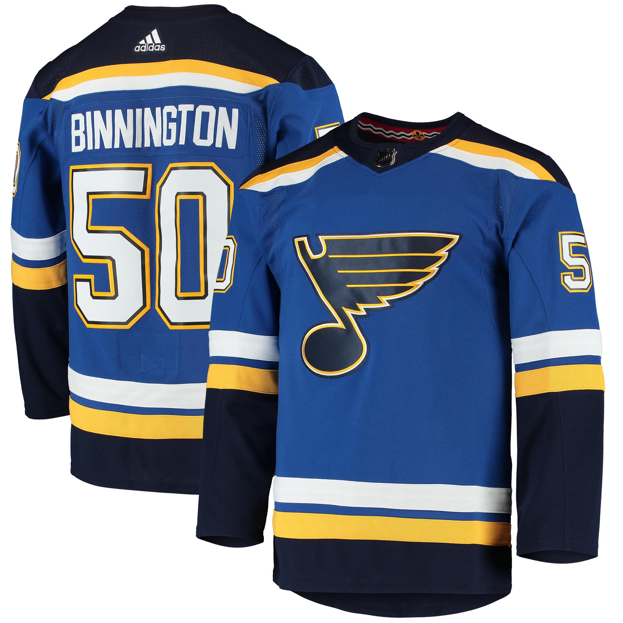 Jordan Binnington St. Louis Blues Home Authentic Player Jersey - Blue cheap jerseys for sale - CheapJerseys.Shop