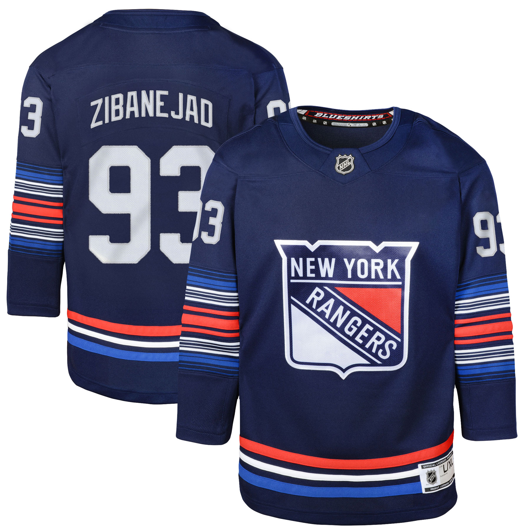 Mika Zibanejad New York Rangers Youth Alternate Premier Player Jersey - Navy cheap jerseys for sale - CheapJerseys.Shop