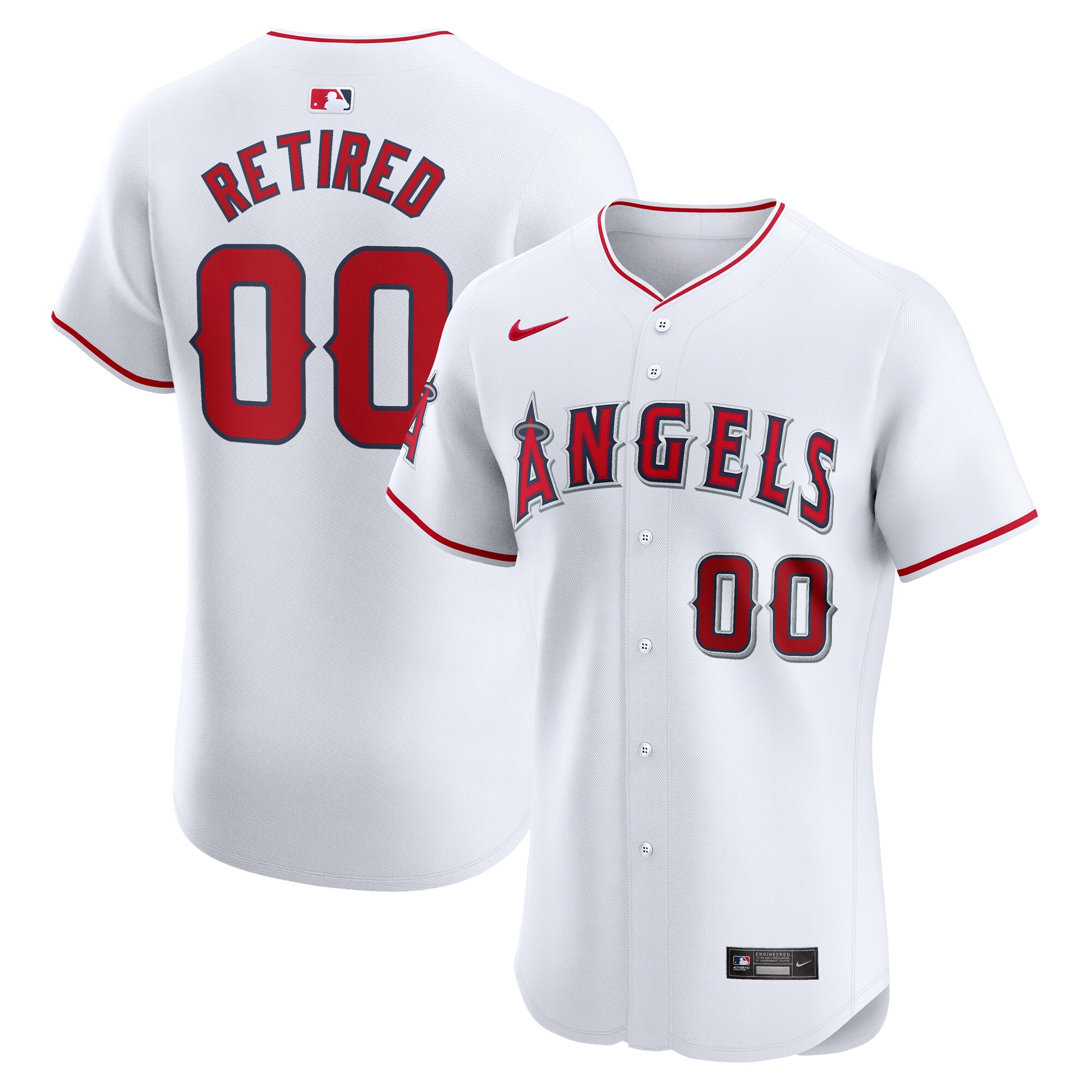 Los Angeles Angels Home Elite Pick-A-Player Retired Roster Jersey - White cheap jerseys for sale - CheapJerseys.Shop