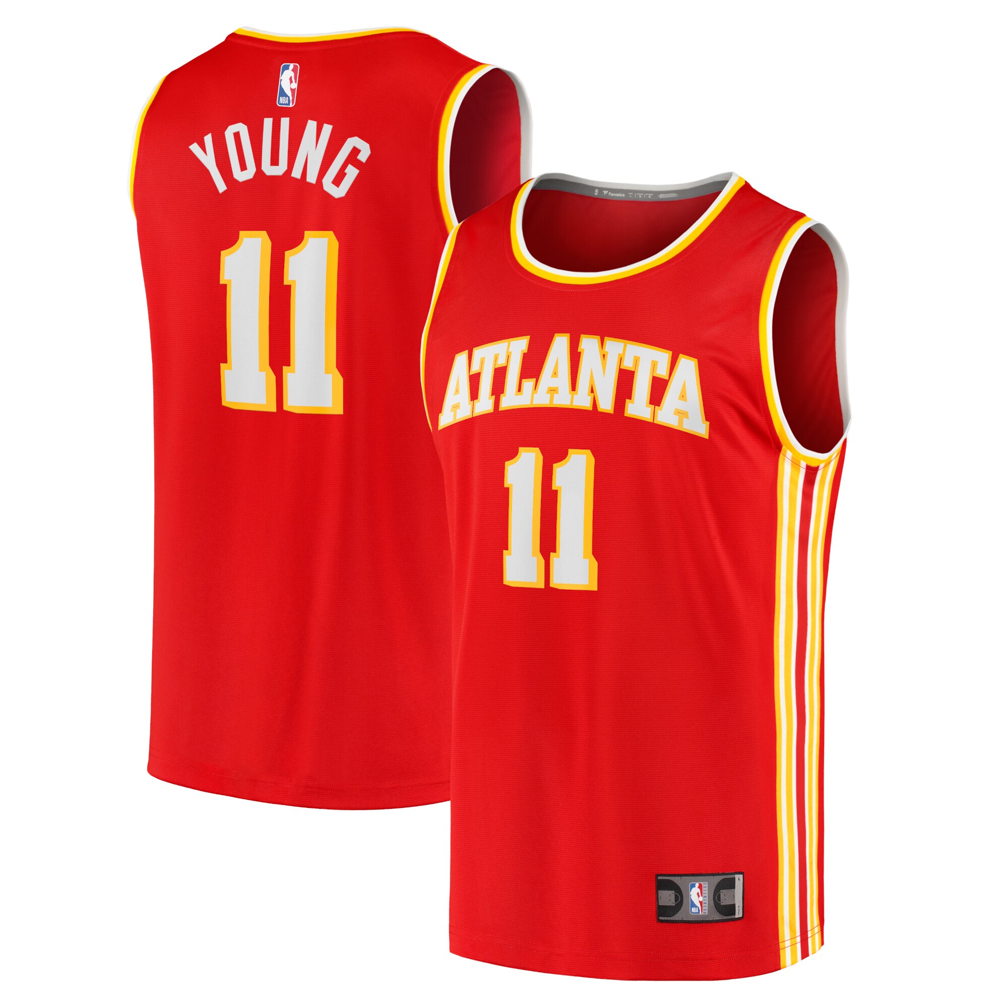 Trae Young Atlanta Hawks Fanatics Fast Break Replica Jersey - Icon Edition - Red cheap jerseys for sale - CheapJerseys.Shop