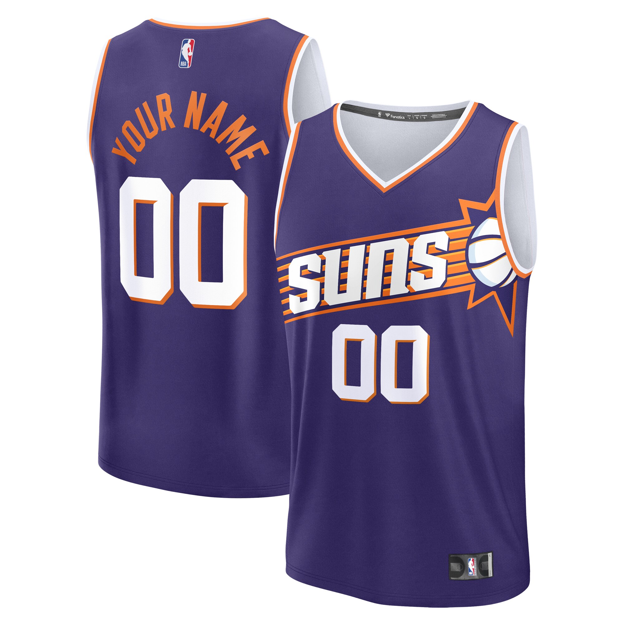 Phoenix Suns Fanatics Custom Fast Break Jersey - Purple - Icon Edition cheap jerseys for sale - CheapJerseys.Shop