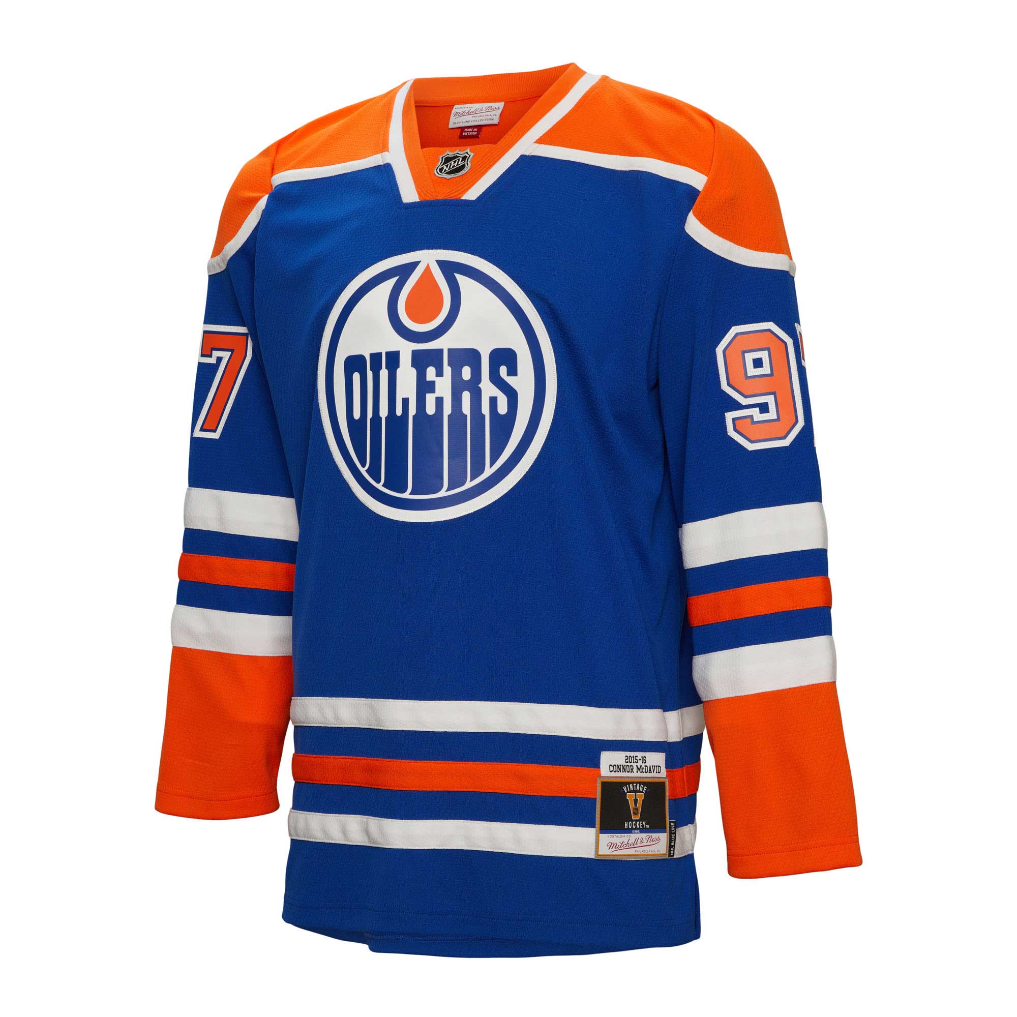 Connor McDavid Edmonton Oilers Mitchell & Ness 2015\/16 Blue Line Player Jersey - Blue cheap jerseys for sale - CheapJerseys.Shop