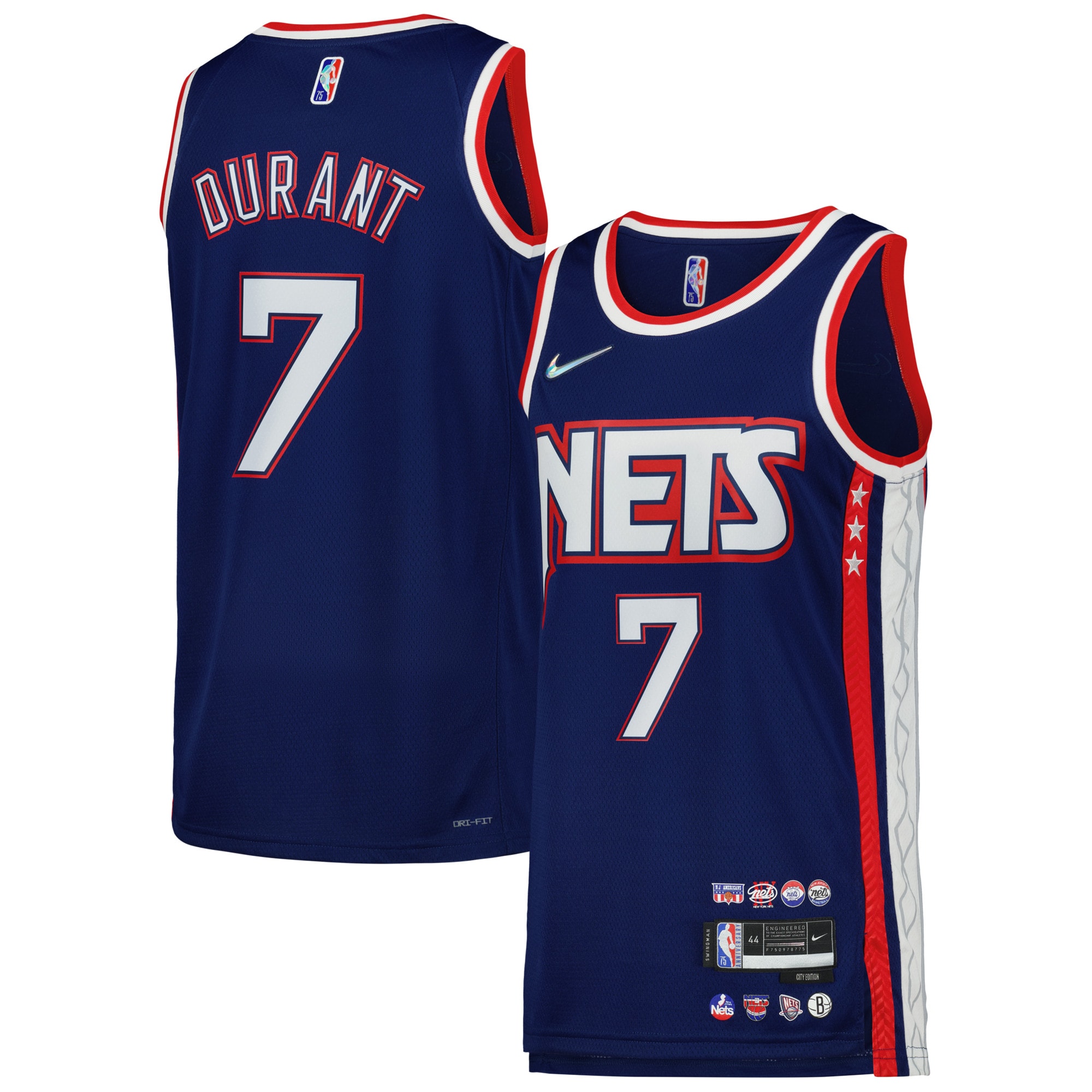 Kevin Durant Brooklyn Nets Swingman Player Jersey - City Edition - Blue cheap jerseys for sale - CheapJerseys.Shop