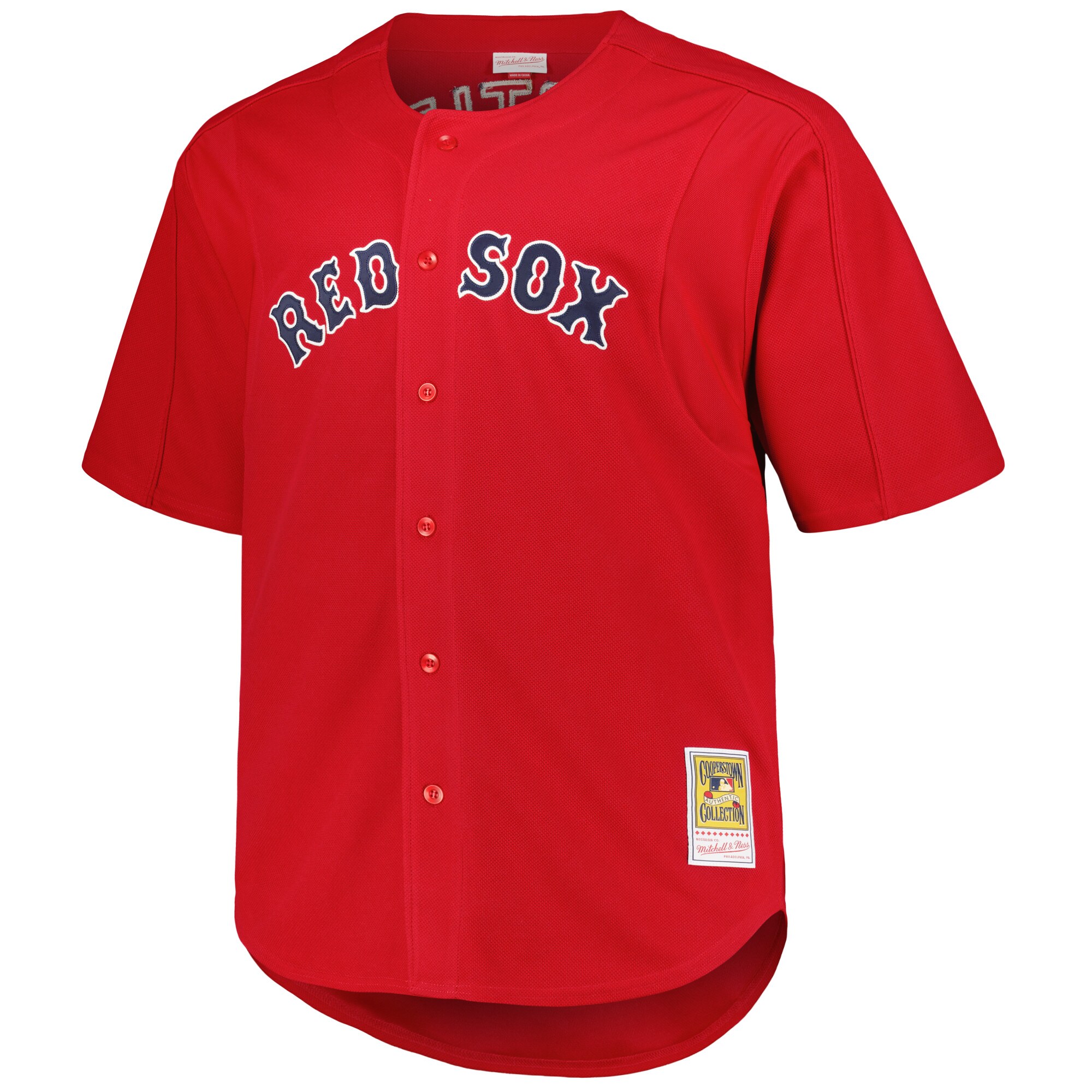 David Ortiz Boston Red Sox Mitchell & Ness Big & Tall Cooperstown Collection Batting Practice Replica Jersey - Red cheap jerseys for sale - CheapJerseys.Shop