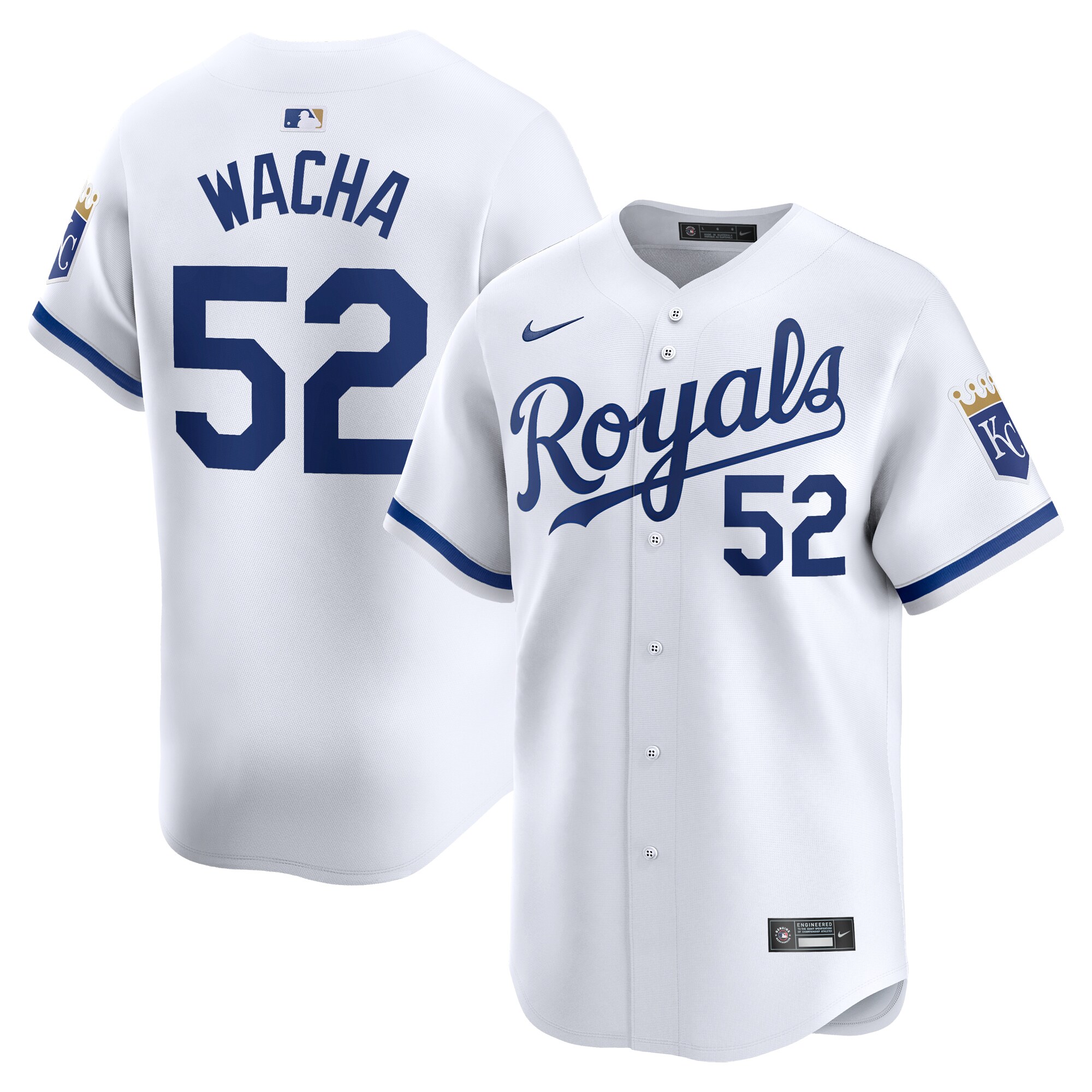 Michael Wacha Kansas City Royals Home Limited Player Jersey - White cheap jerseys for sale - CheapJerseys.Shop